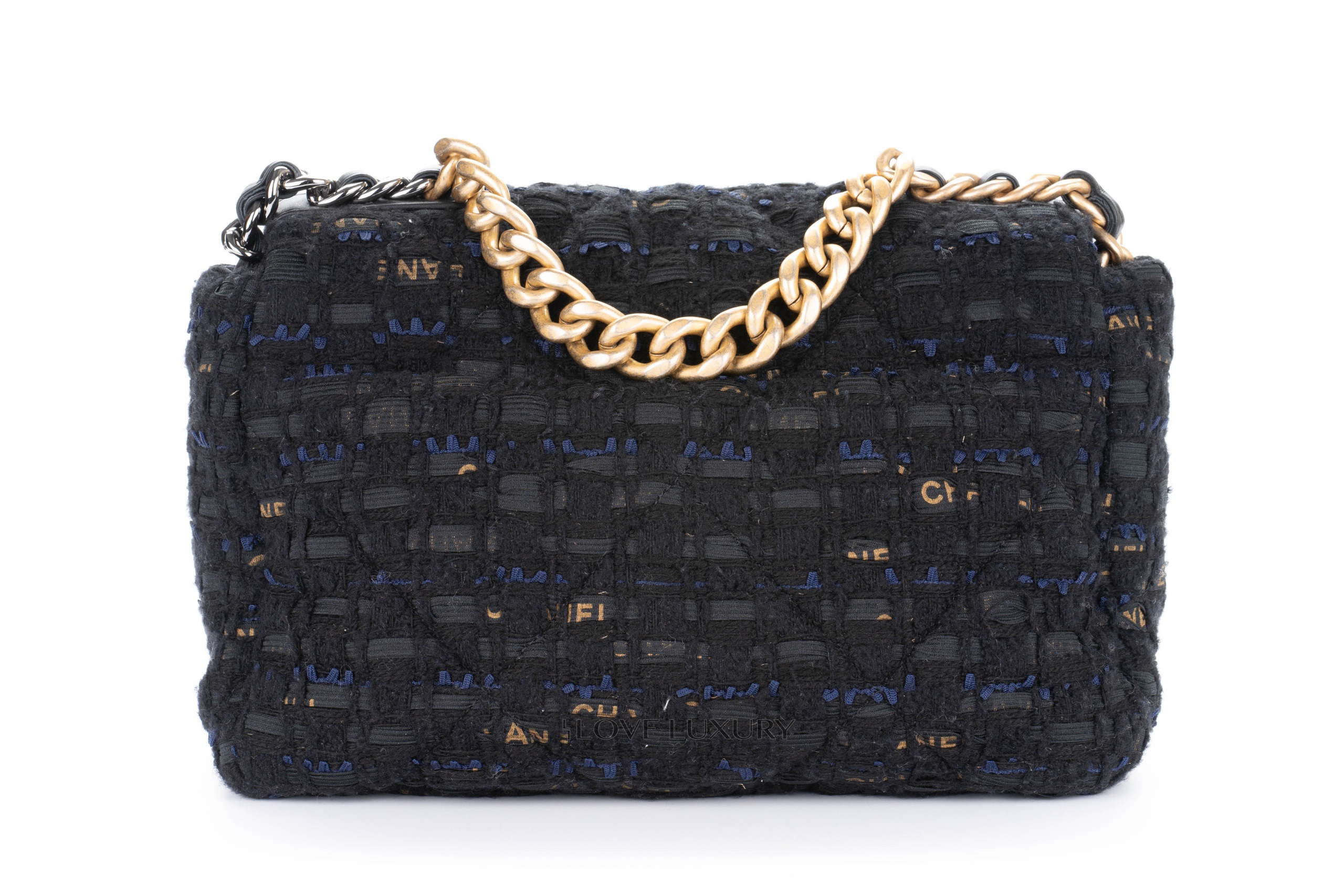 Chanel-19-Tweed-Black-Graffiti-Medium-30-series-3