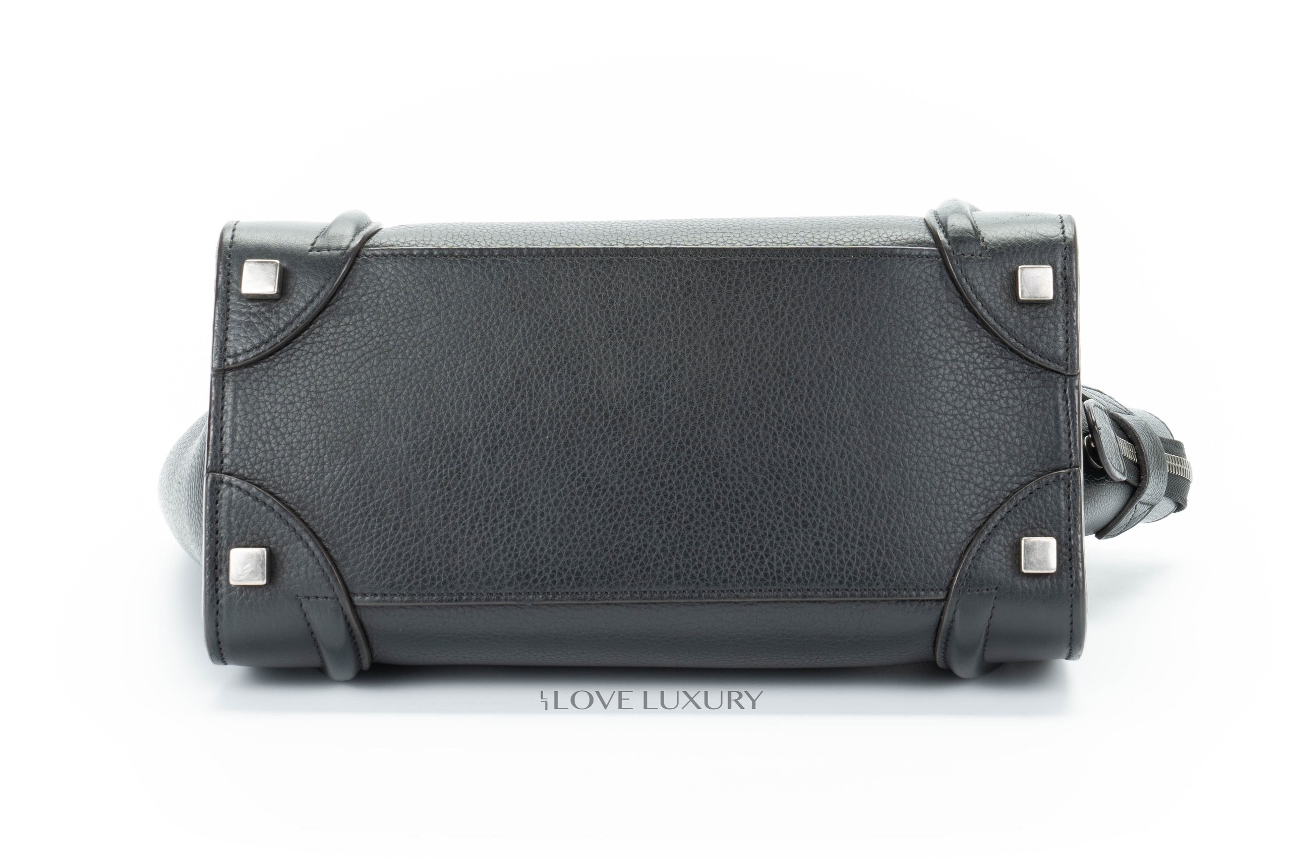 Celine-Luggage-Bag-Smooth-Leather-Black-6