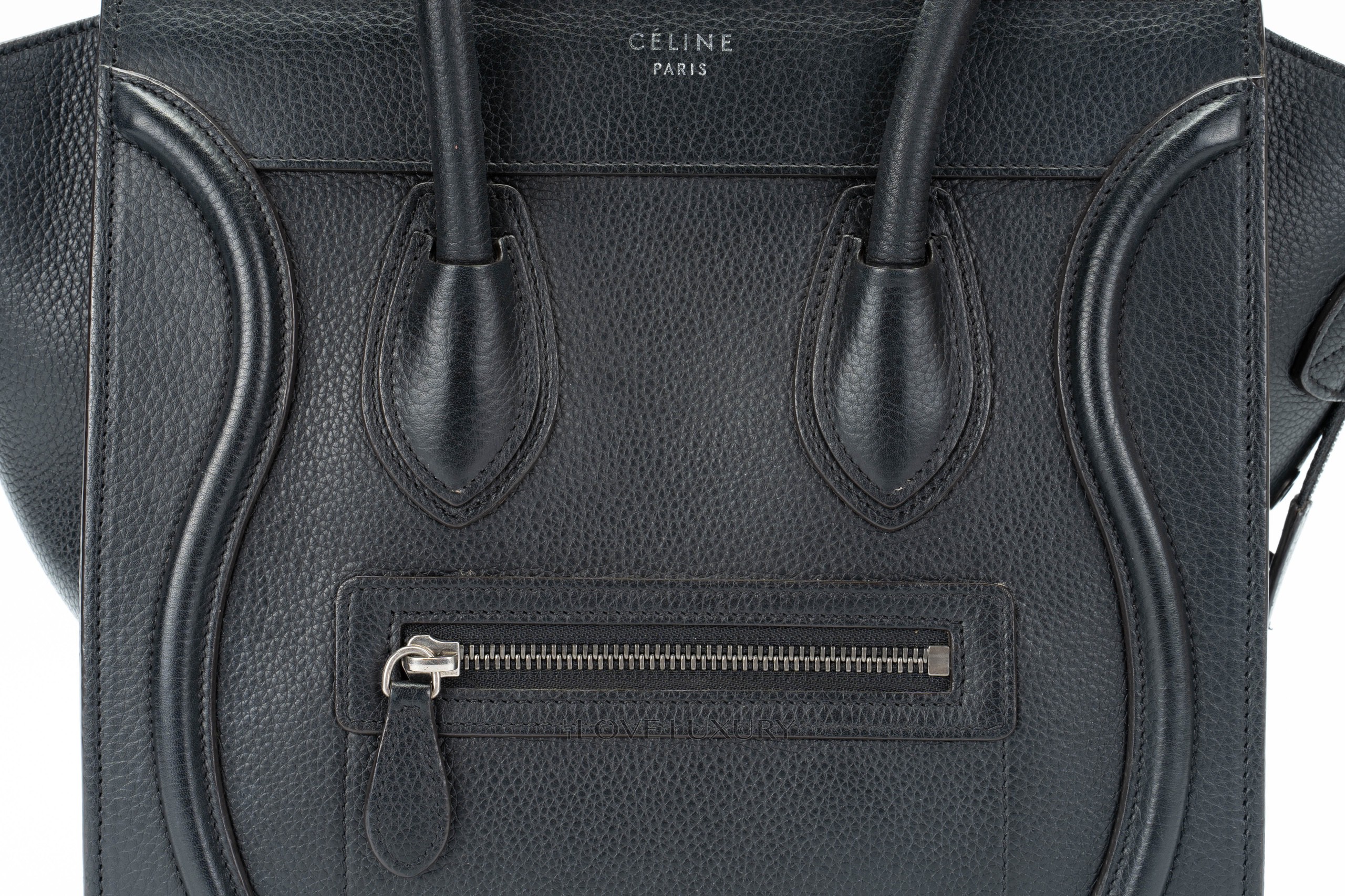 Celine-Luggage-Bag-Smooth-Leather-Black-9