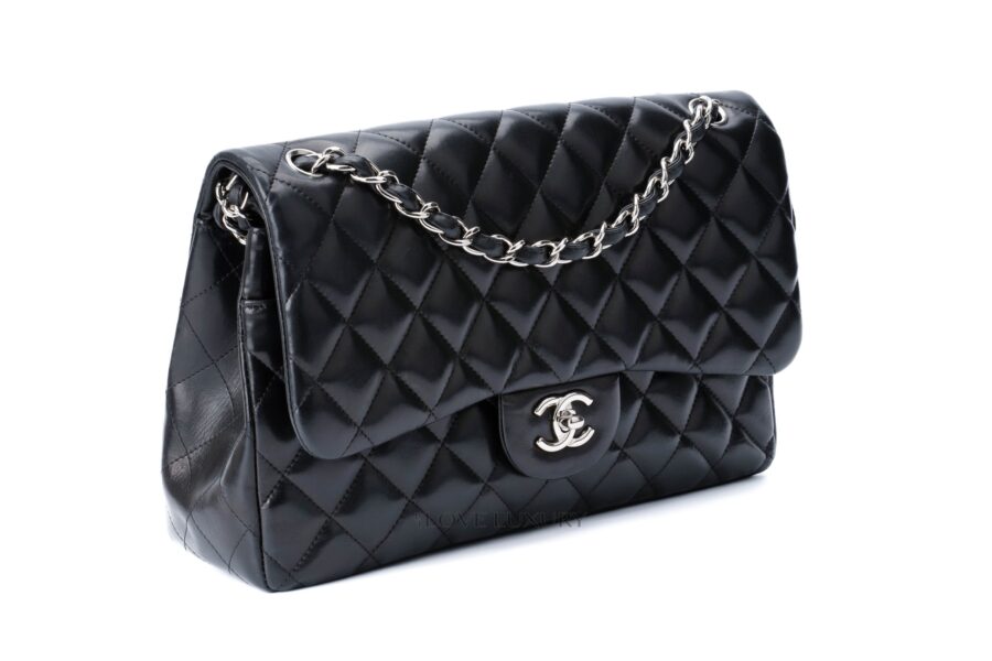 Chanel Jumbo Classic Flap Lambskin Black Luxury Shopping