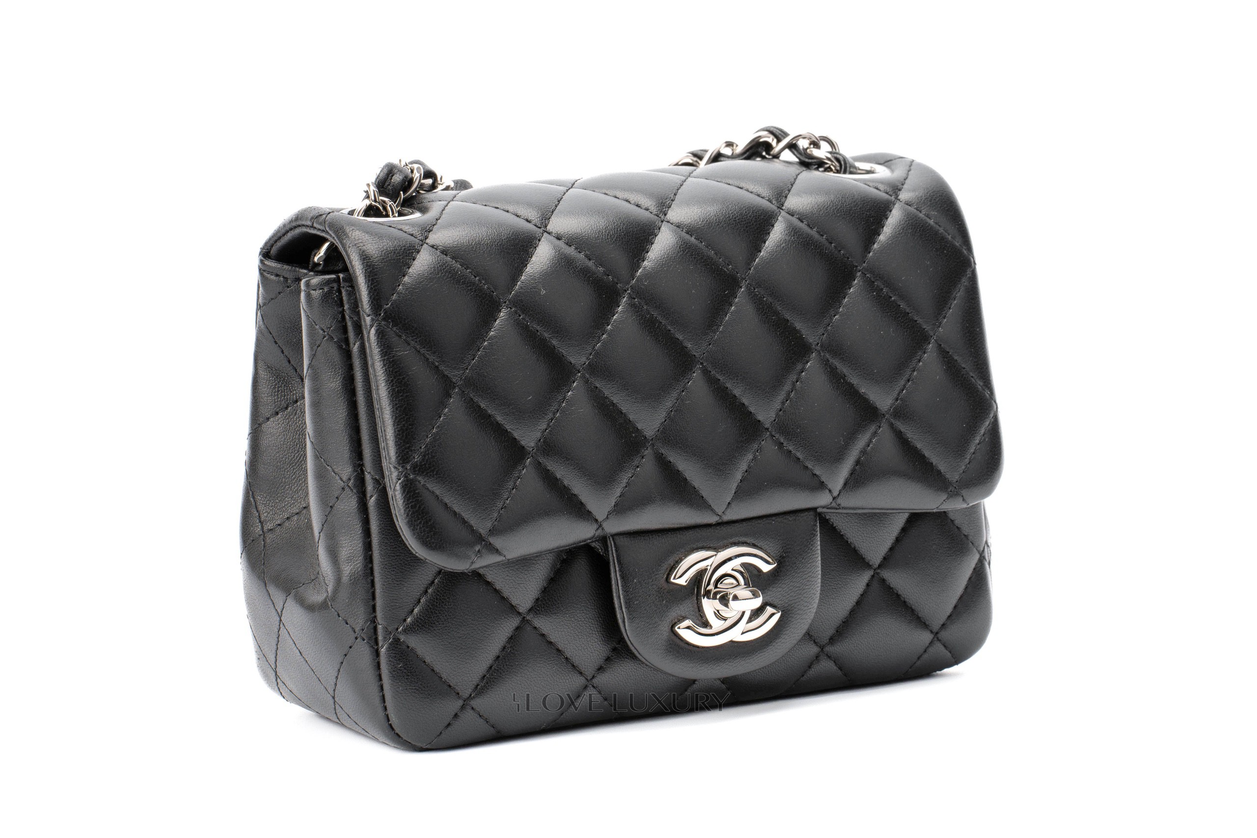 Chanel Mini Square Classic Flap Bag Lambskin