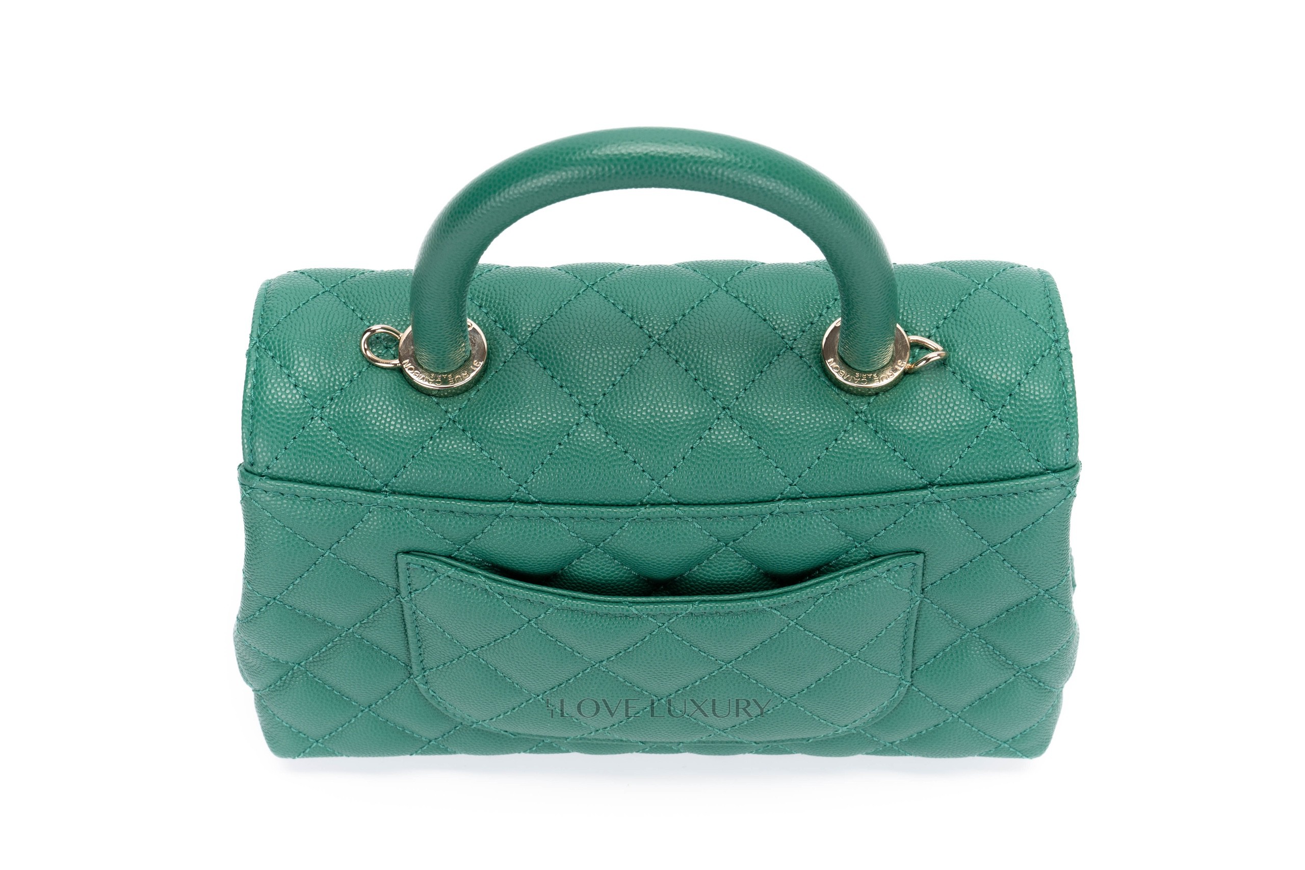 Chanel-Small-Coco-Handle-Quilted-Caviar-Emerald-Champagne-Hardware-9