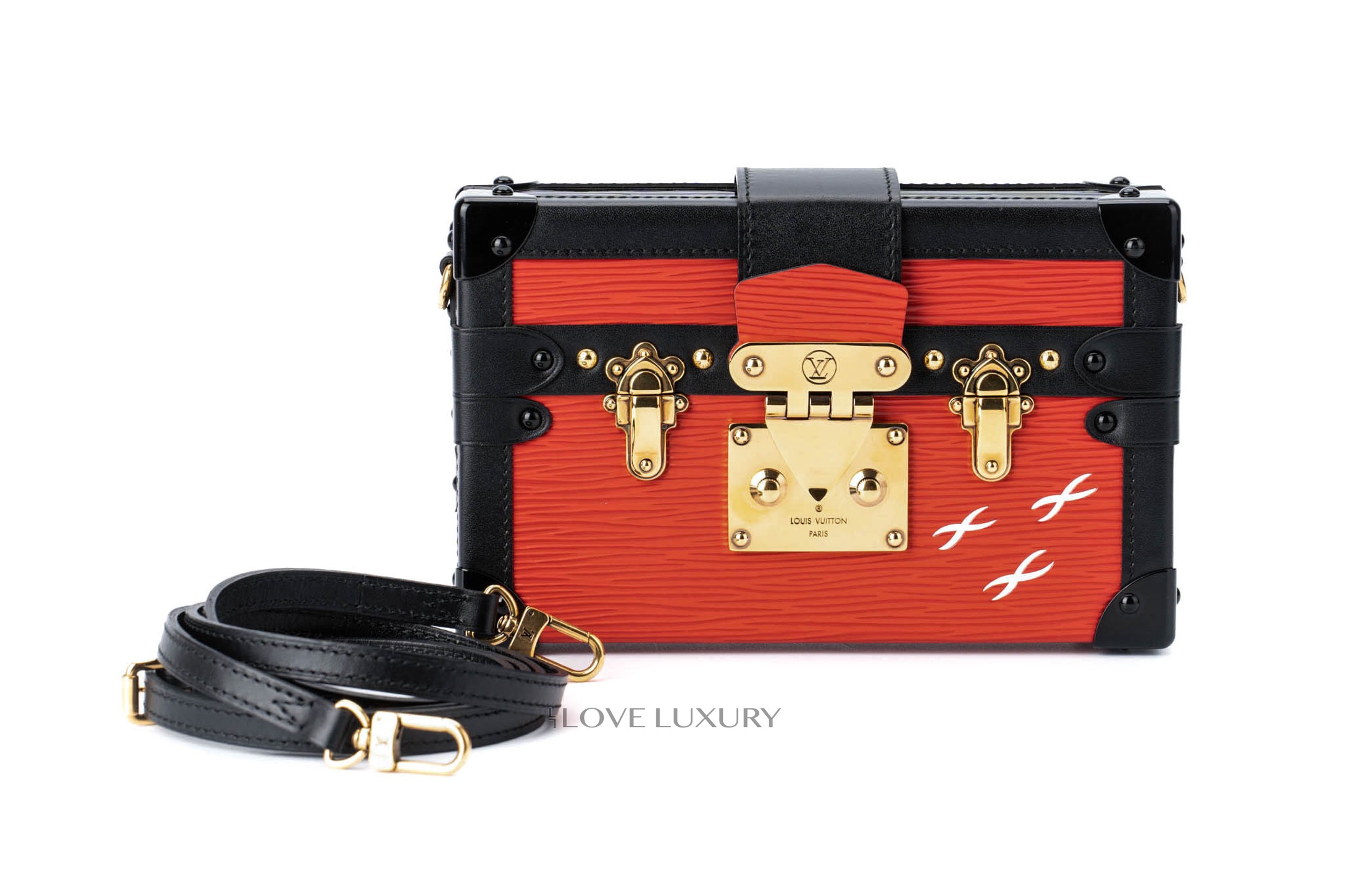 Louis Vuitton Petite Malle Red Epi leather Luxury Shopping
