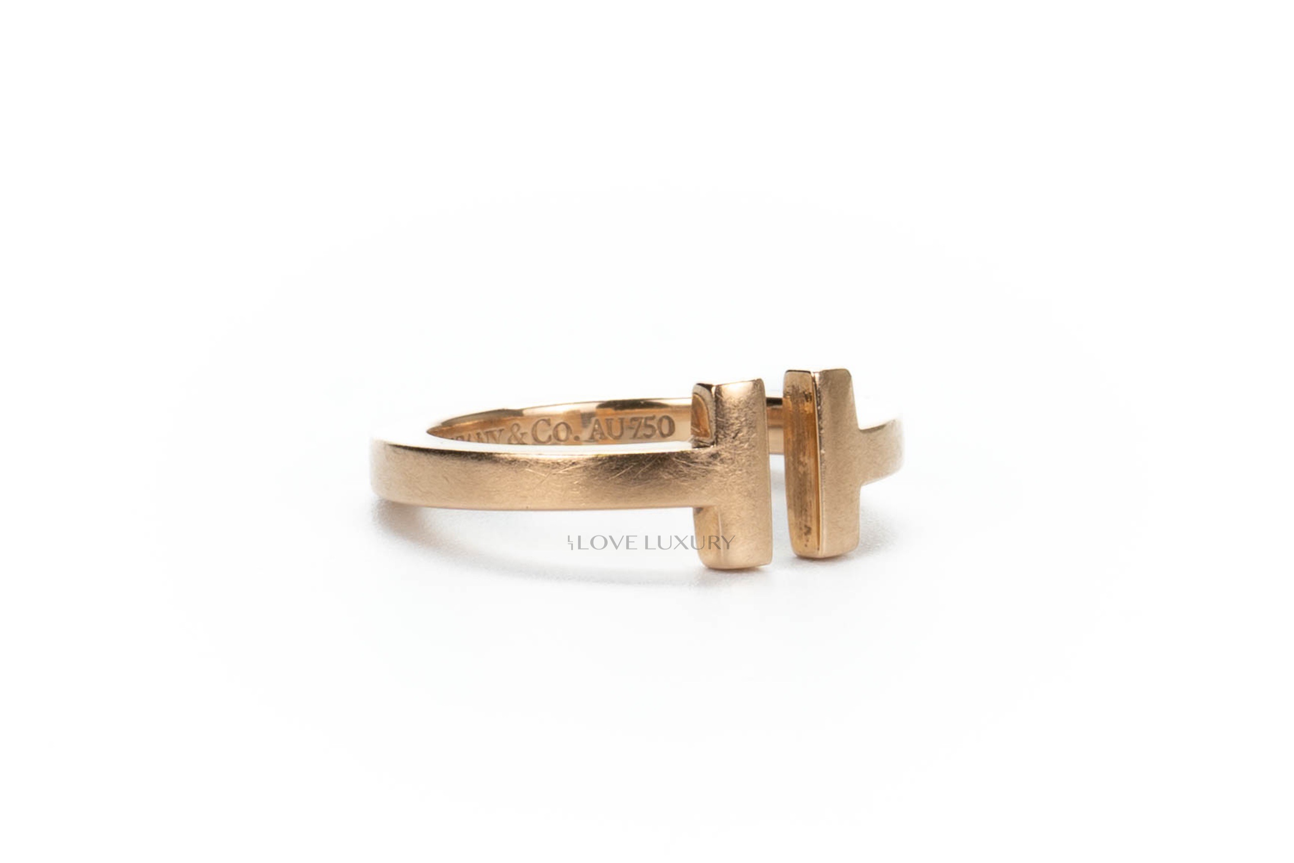 Tiffany t square ring on sale gold