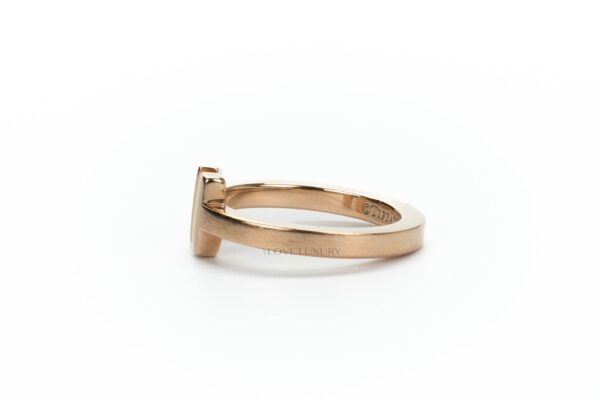 Tiffany T Square Ring 18k Rose Gold - Luxury Shopping