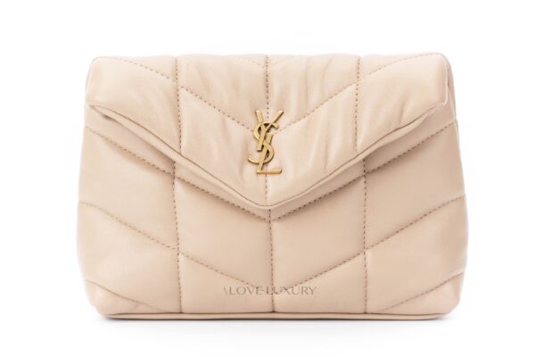 SAINT LAURENT スモール ポーチ YSL POUCH PUFFY SAINT LAURENT small puffy pouch in lambskin | Saint Laurent