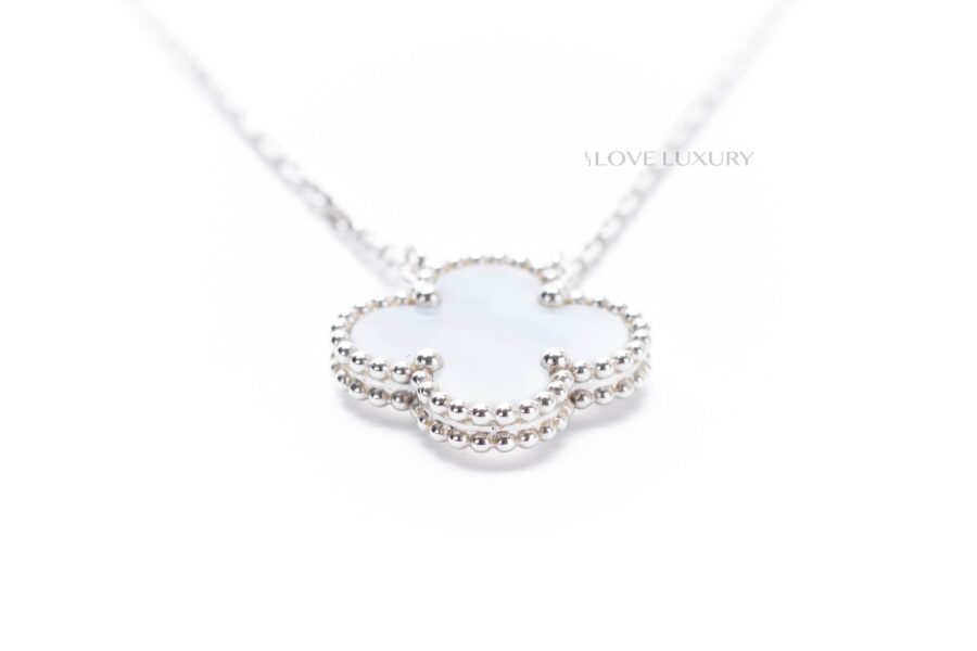 VCA Vintage Alhambra Pendant Chalcedony Luxury Shopping