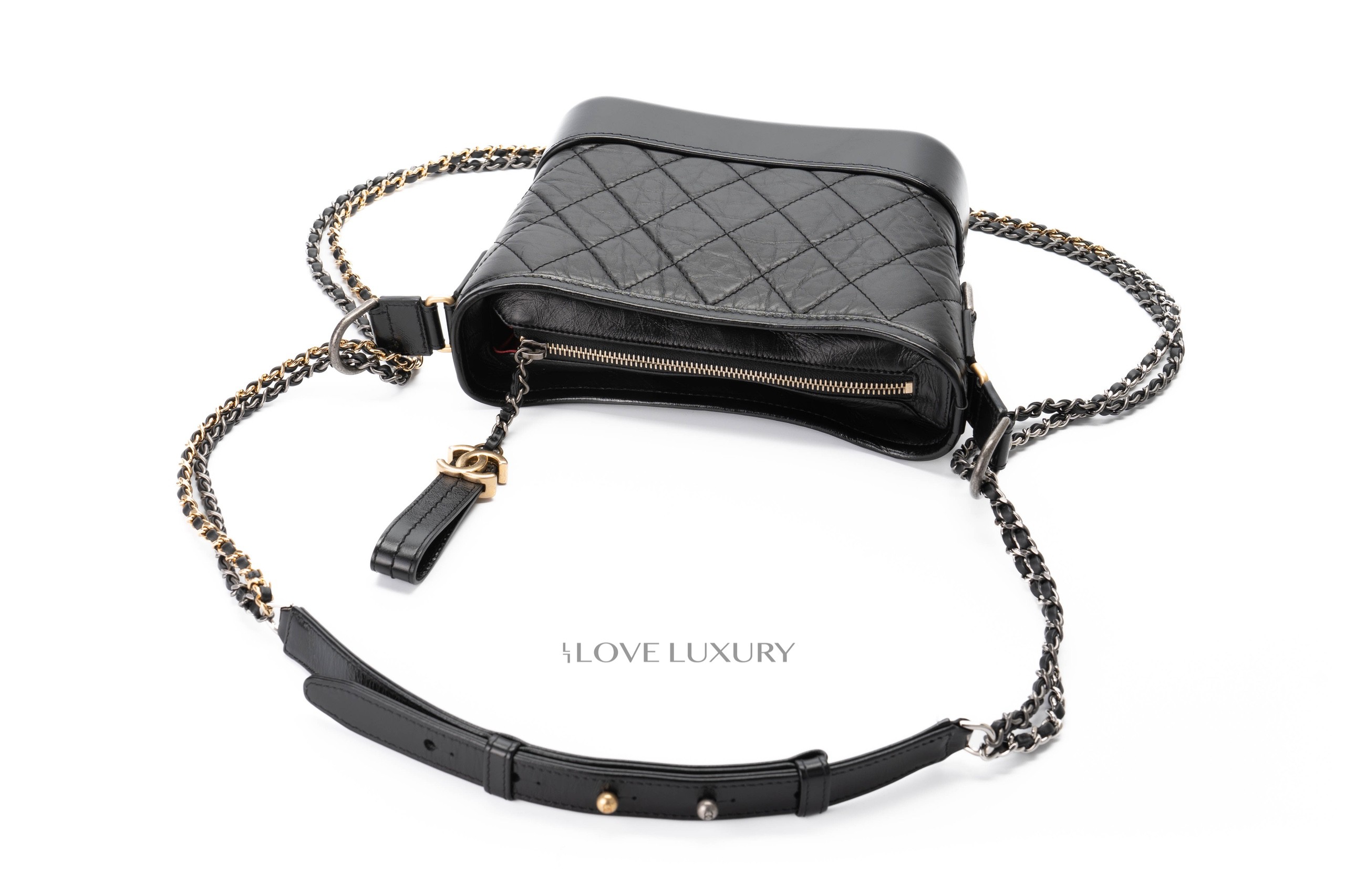 Chanel Small Black Gabrielle Mixed Hardware - Luxury Shopping