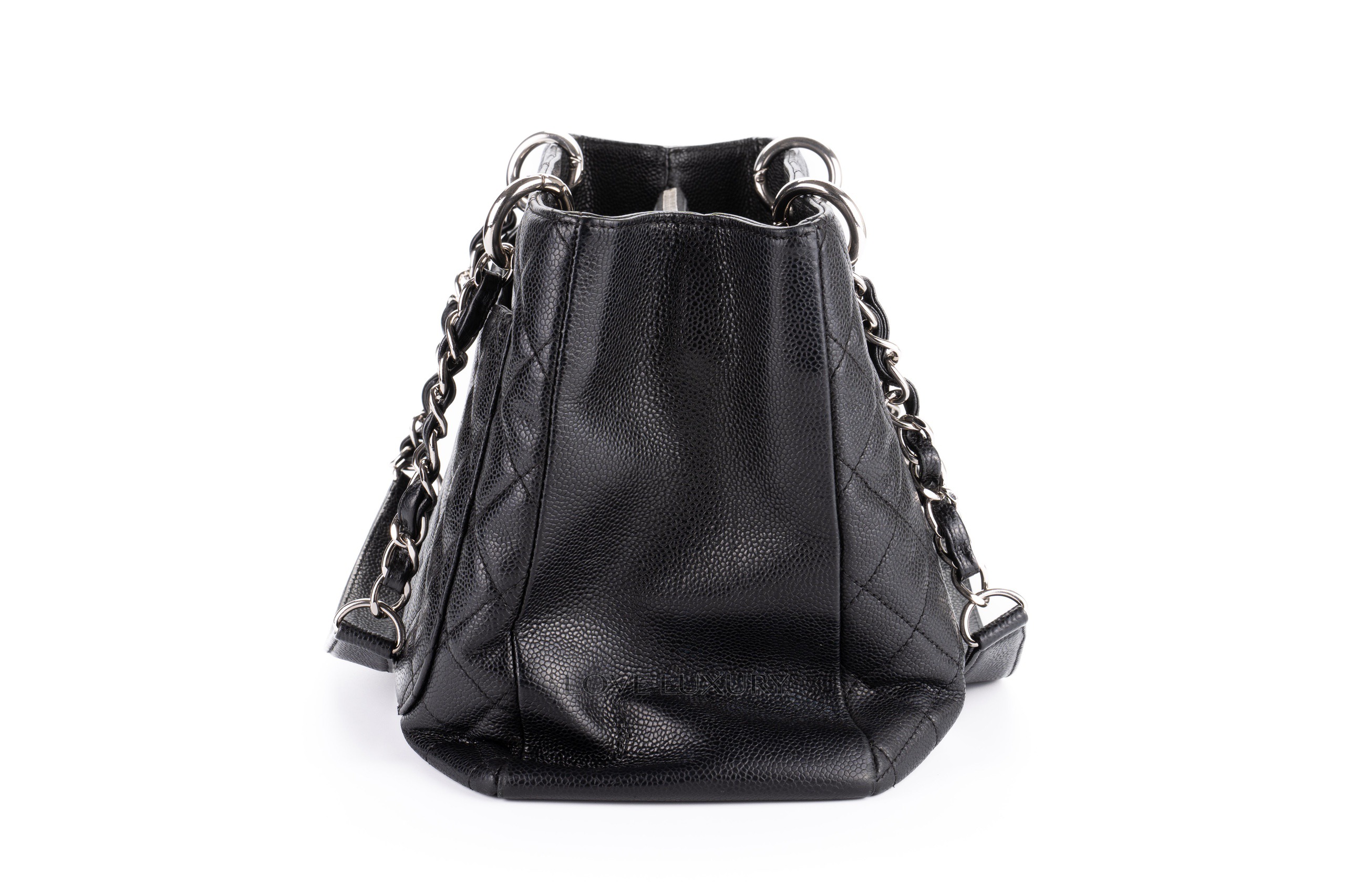 Chanel GST Grand Shopping Tote Black Caviar Bag