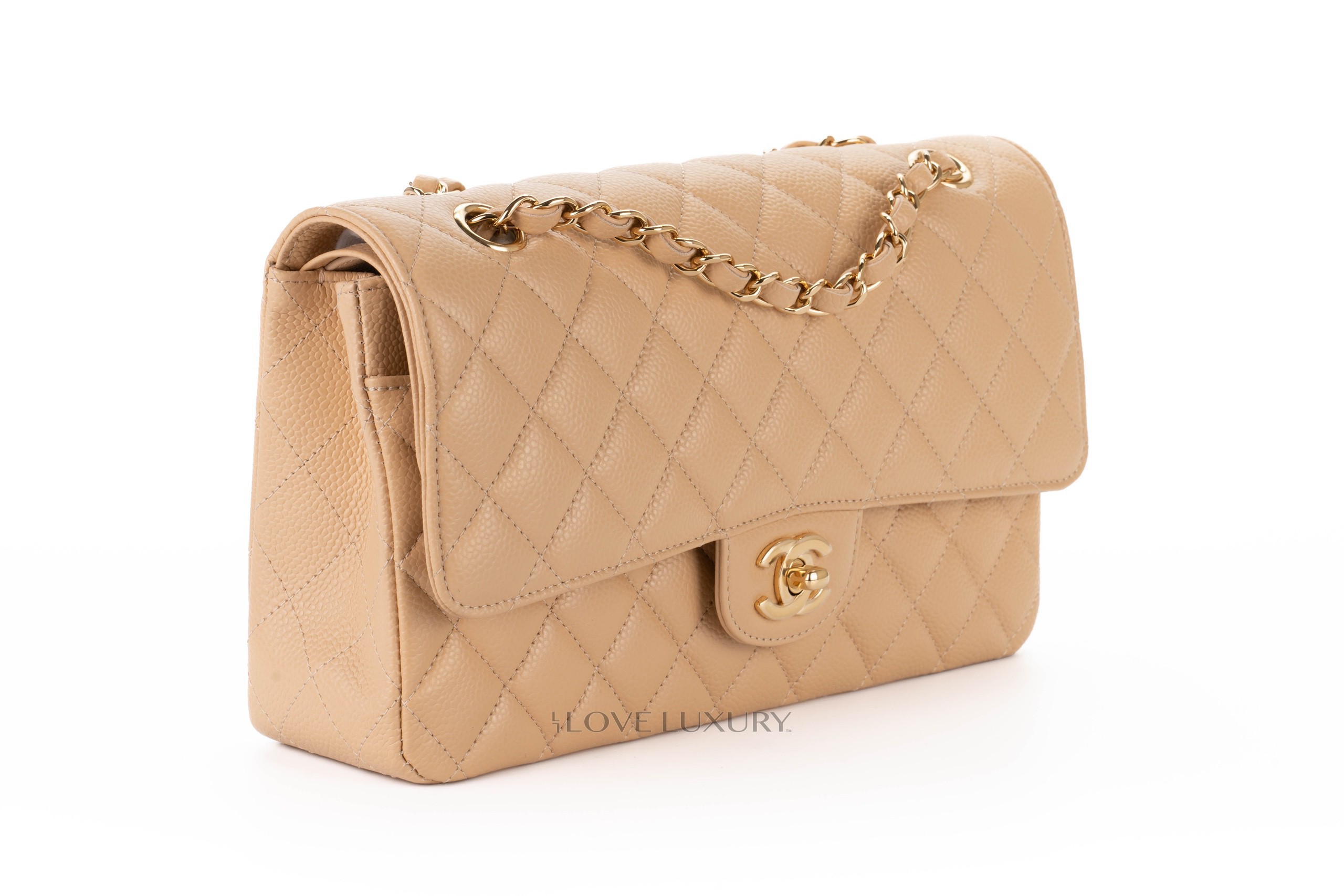 Chanel-Medium-Classic-Flap-Beige-Clair-Gold-Hardware-2