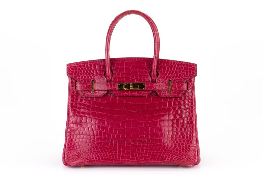 Hermes Birkin 30 Scheherazade Shiny Porosus Ghw Luxury Shopping