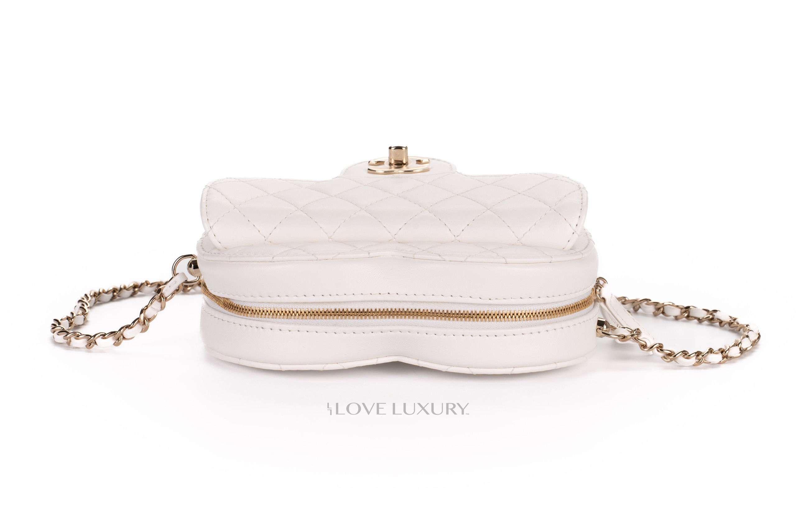 Chanel-White-Lambskin-White-Heart-Gold-Hardware-8