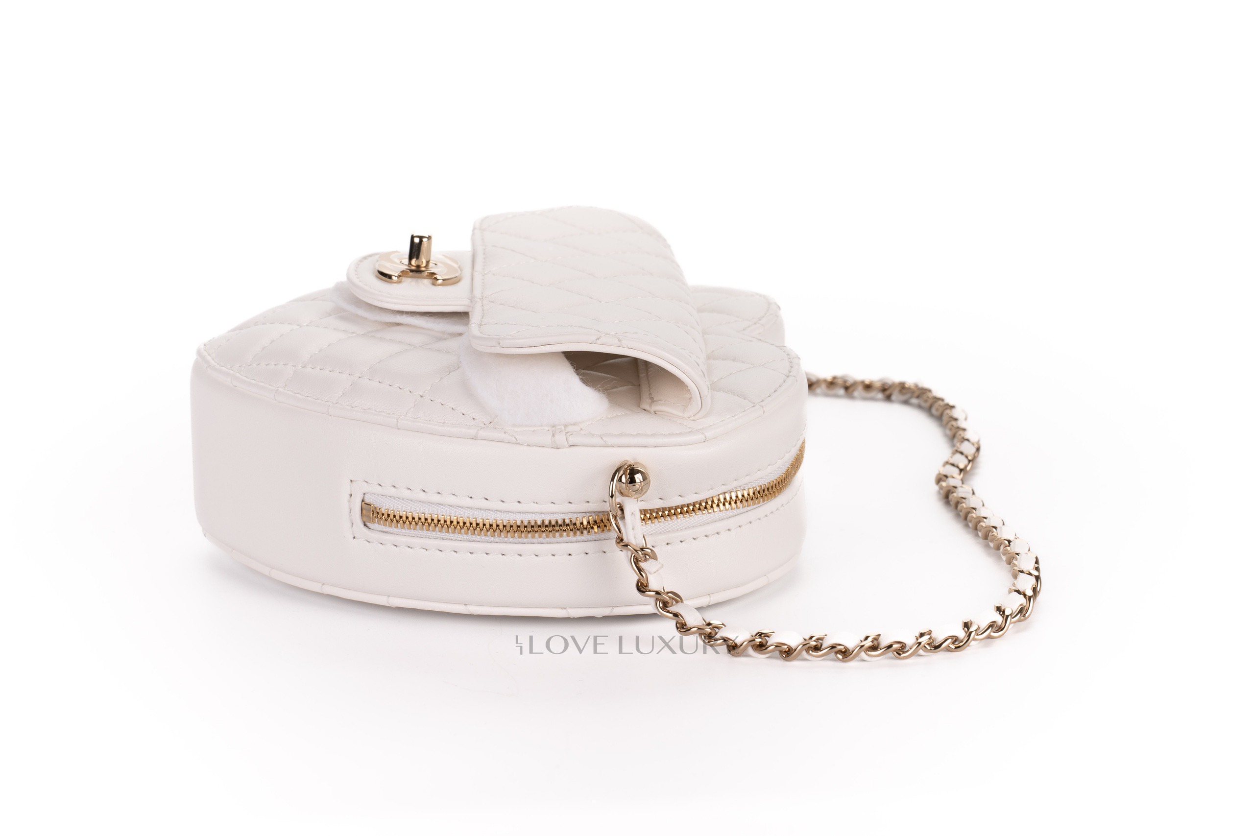 Chanel-White-Lambskin-White-Heart-Gold-Hardware-9