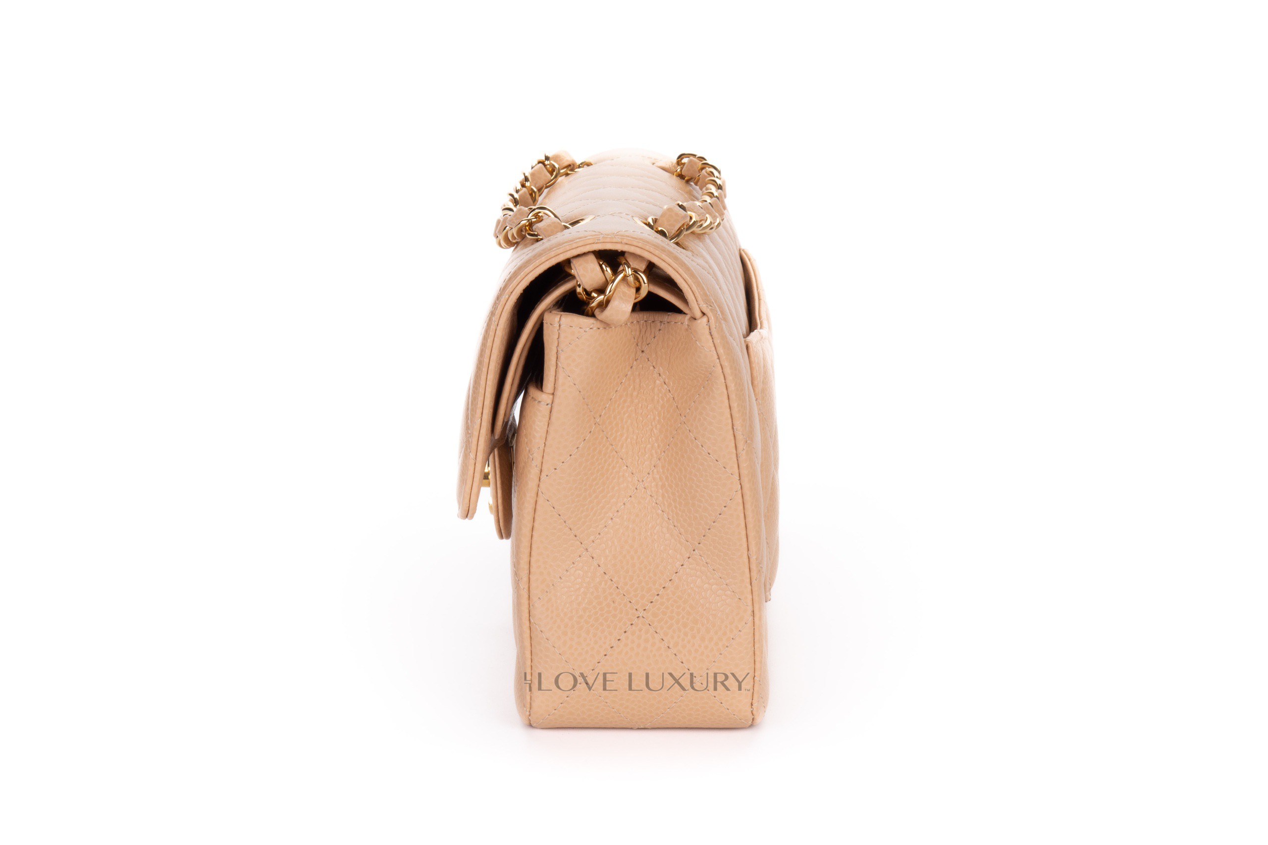 Chanel-Small-Classic-Flap-Beige-Claire-Caviar-Gold-Hardware-4