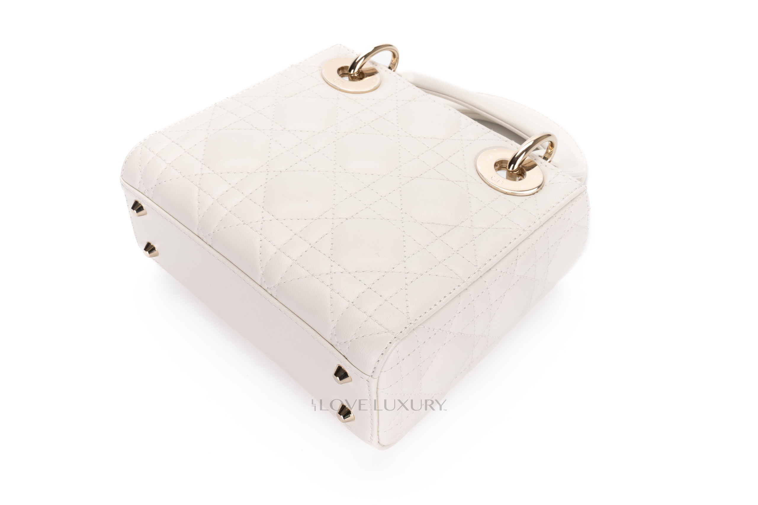 Dior-Mini-Lady-Dior-White-Lambskin-Gold-Hardware-14