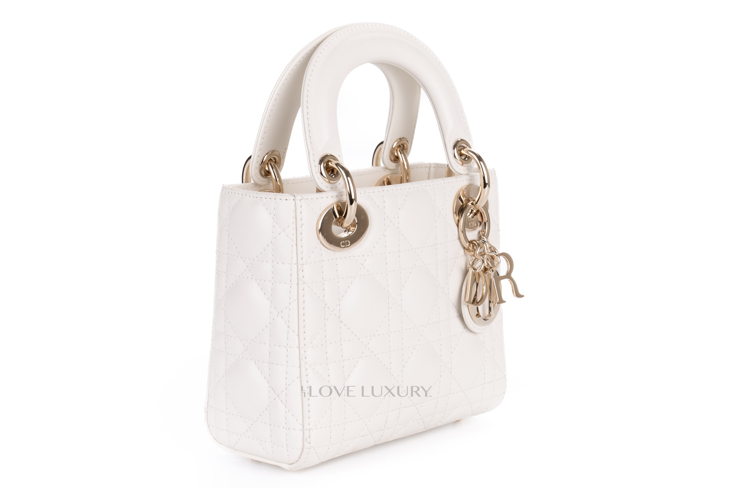 Dior-Mini-Lady-Dior-White-Lambskin-Gold-Hardware-2