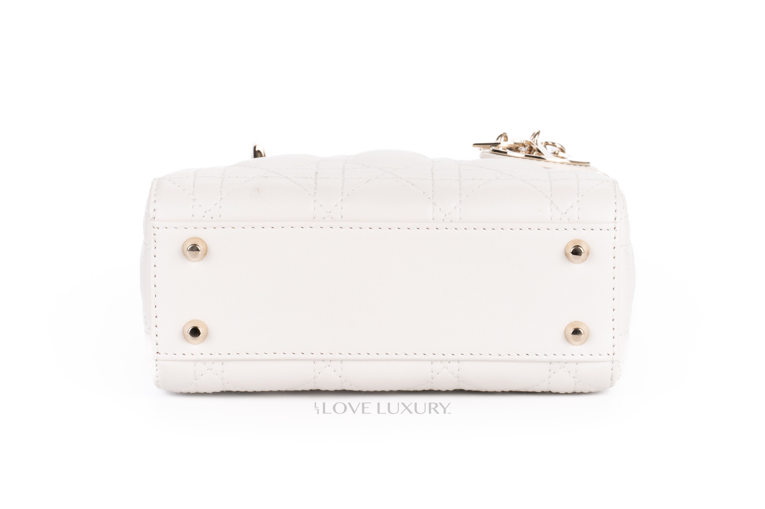 Dior-Mini-Lady-Dior-White-Lambskin-Gold-Hardware-6