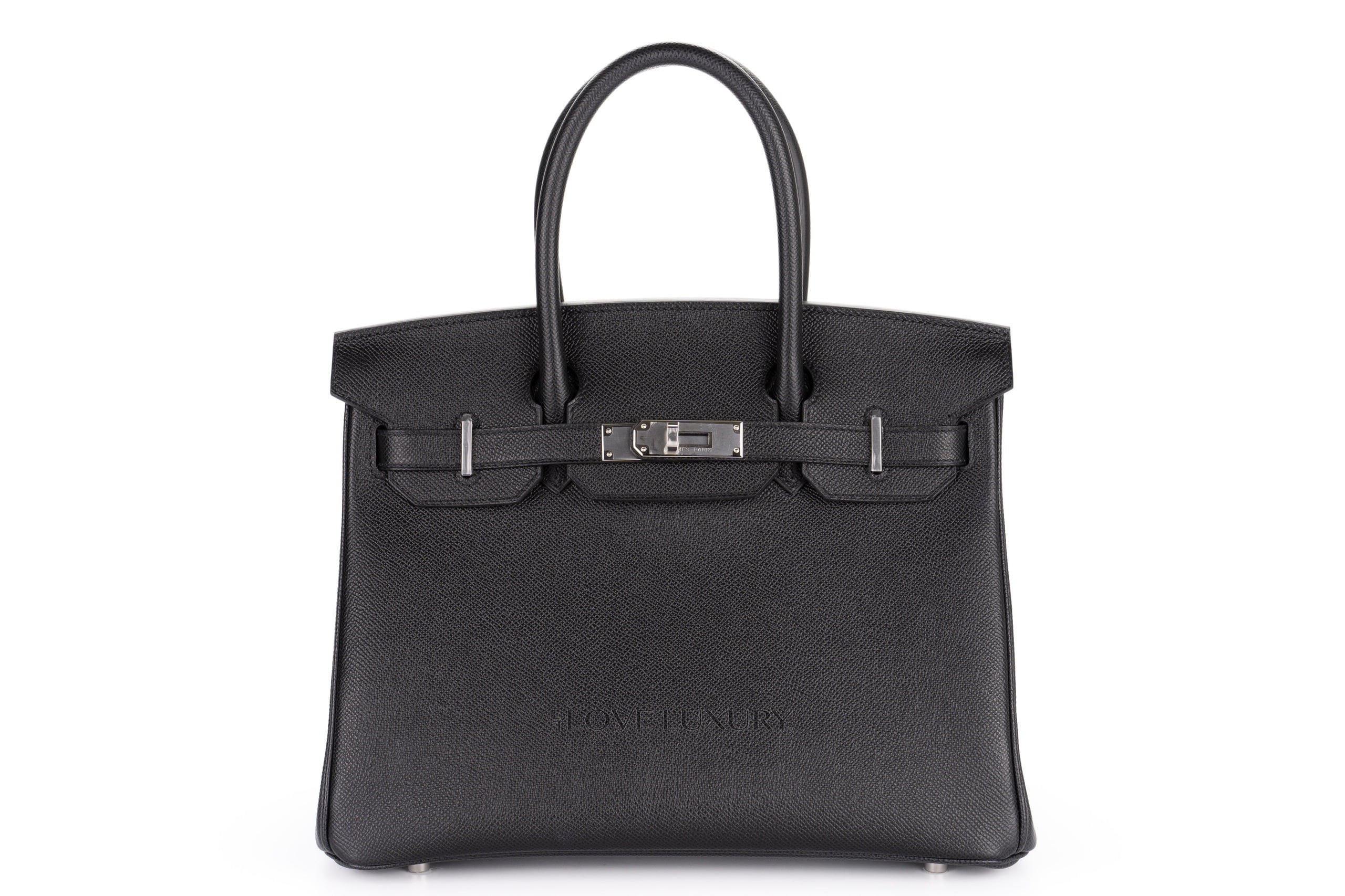 Hermes Birkin 30 Black Epsom Phw Luxury Shopping