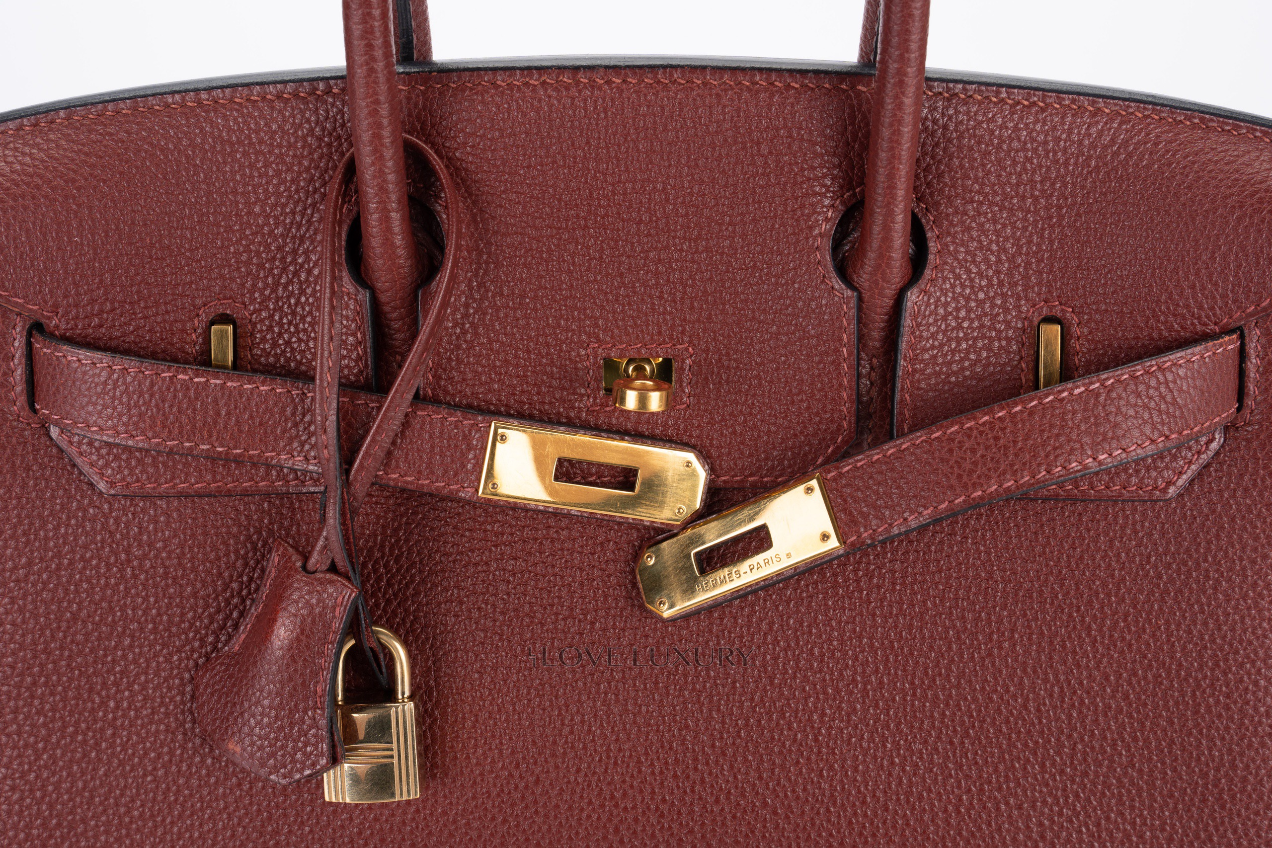 Hermes Birkin 30 Rouge H Togo Gold Hardware #D - Vendome