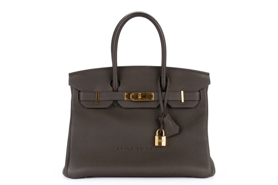 Hermes Birkin 35 Black Noir Clemence Gold Hardware – I MISS YOU VINTAGE