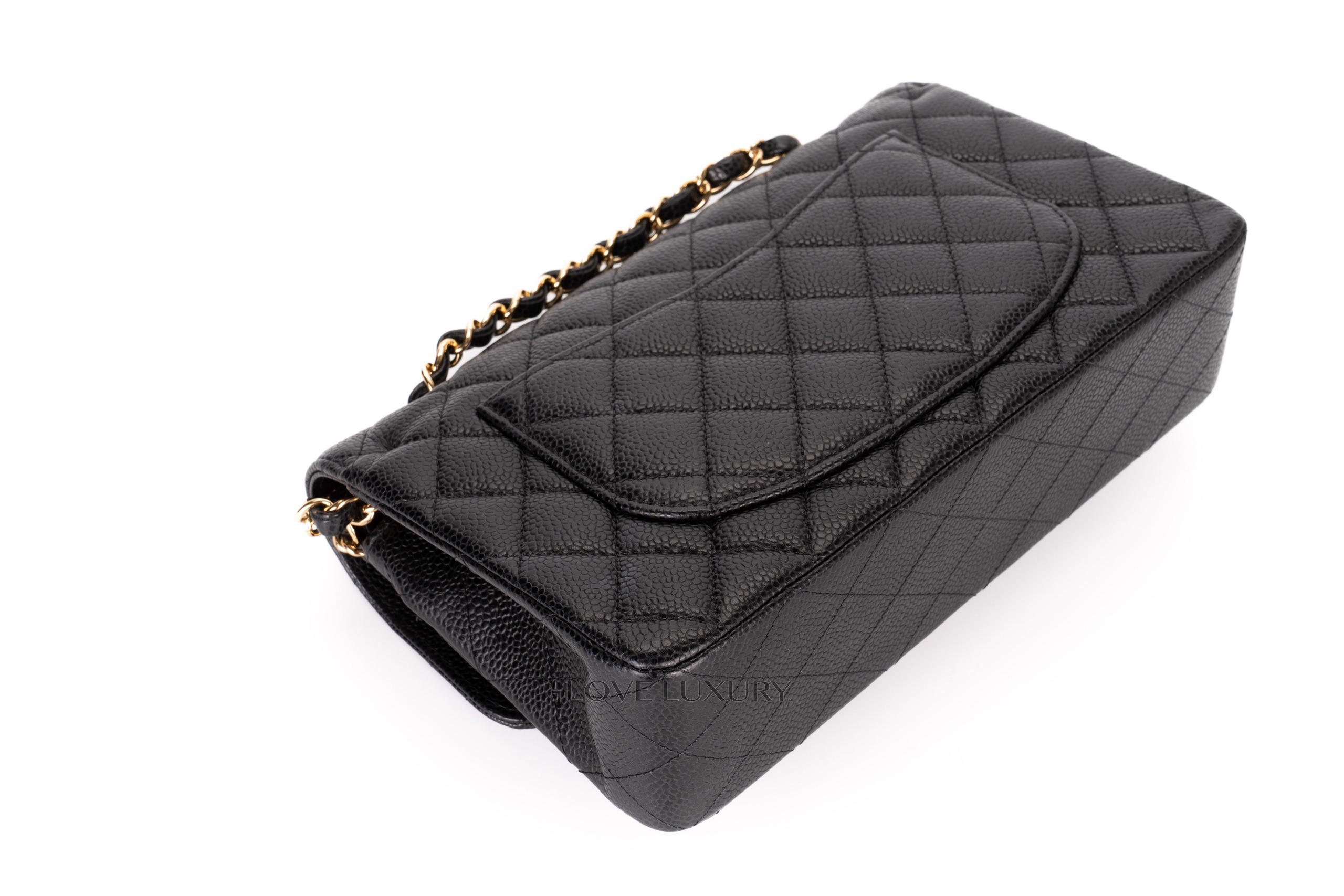 Chanel-Small-Classic-Flap-Black-Caviar-Gold-Hardware-2021-14