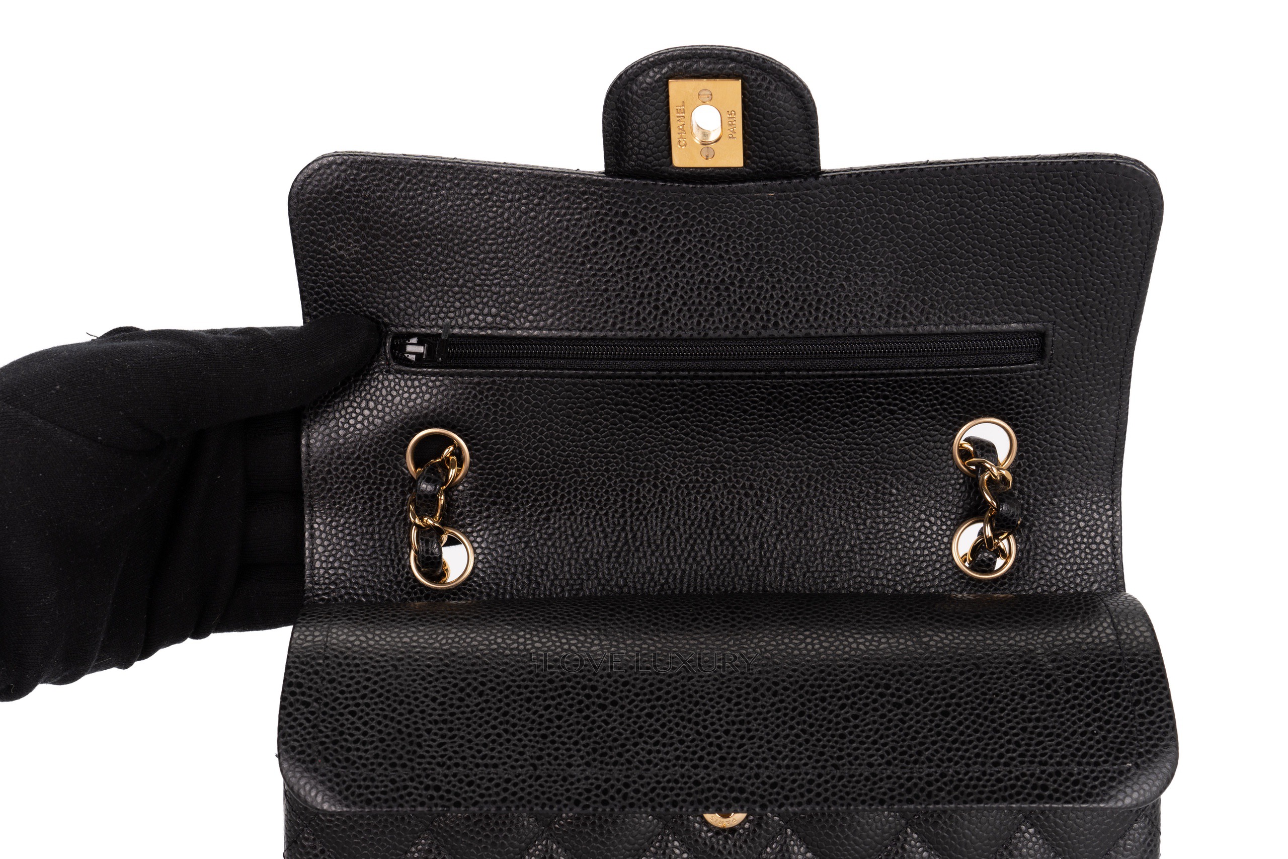 Chanel-Small-Classic-Flap-Black-Caviar-Gold-Hardware-2021-9