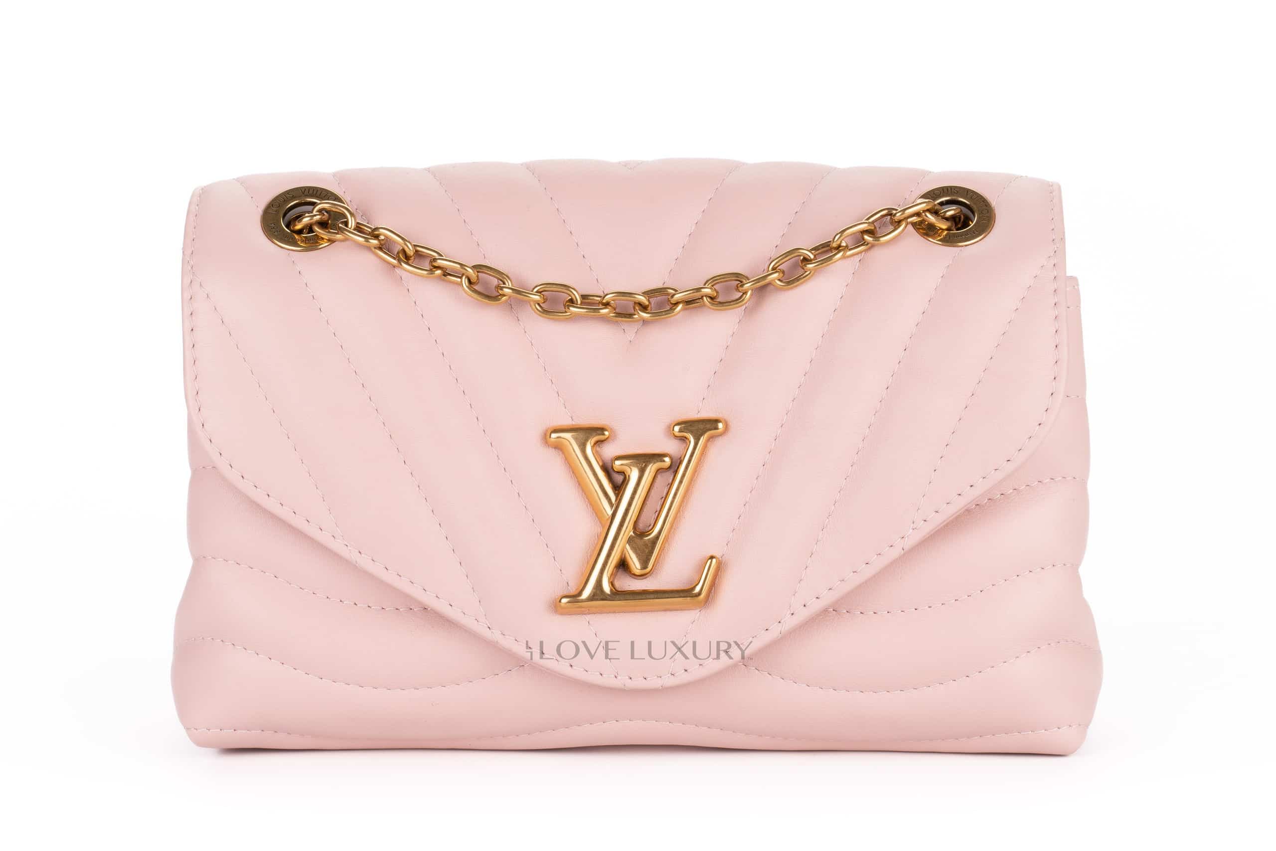 New wave leather handbag Louis Vuitton Pink in Leather  31240874
