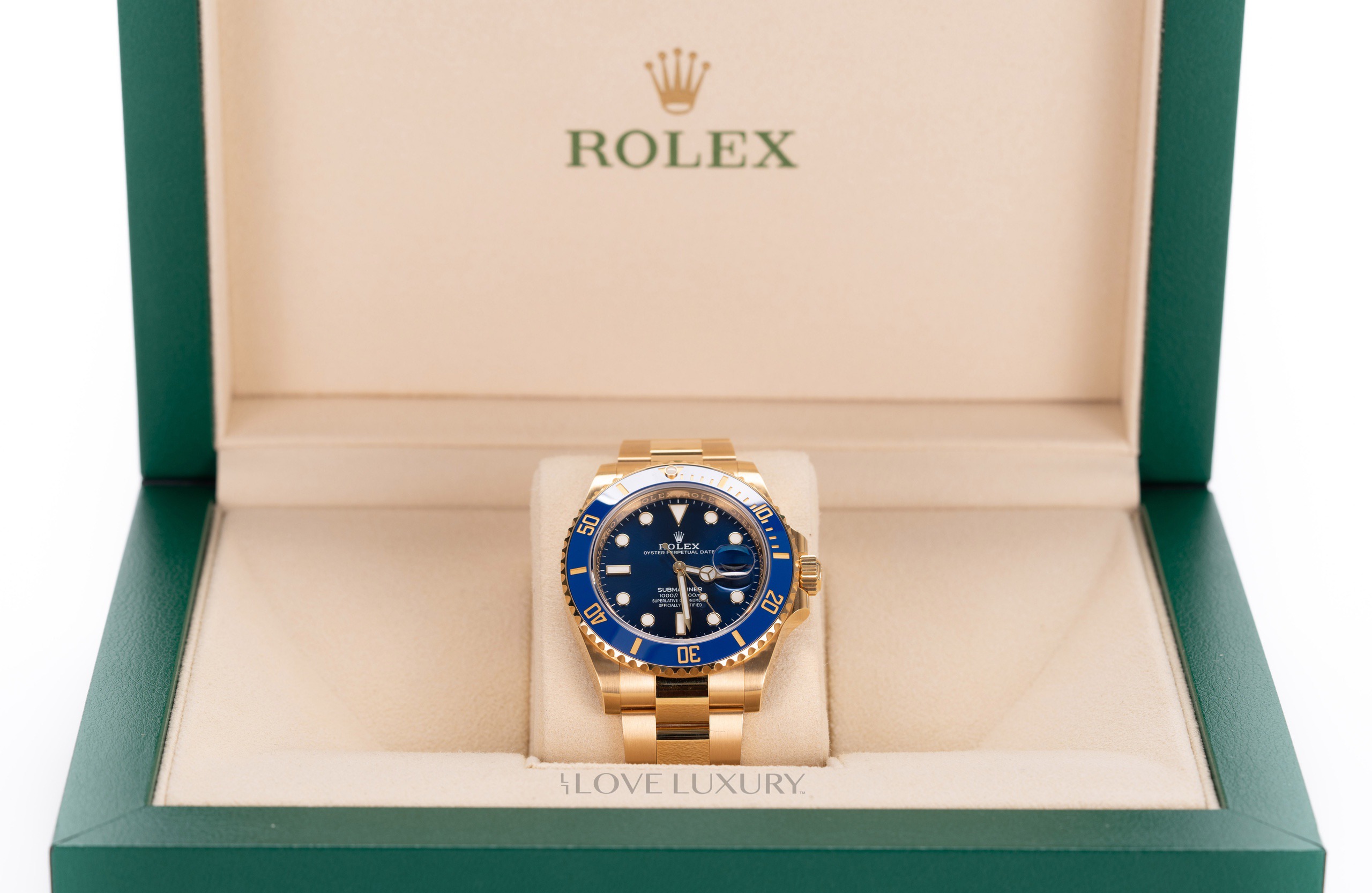 Submariner on sale blue gold