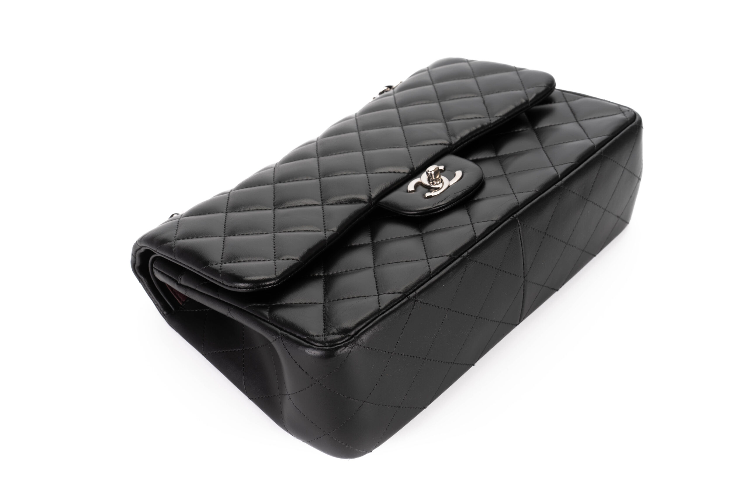 Chanel-Jumbo-Classic-Flap-Lmabskin-Black-Silver-Hardware-2012-11