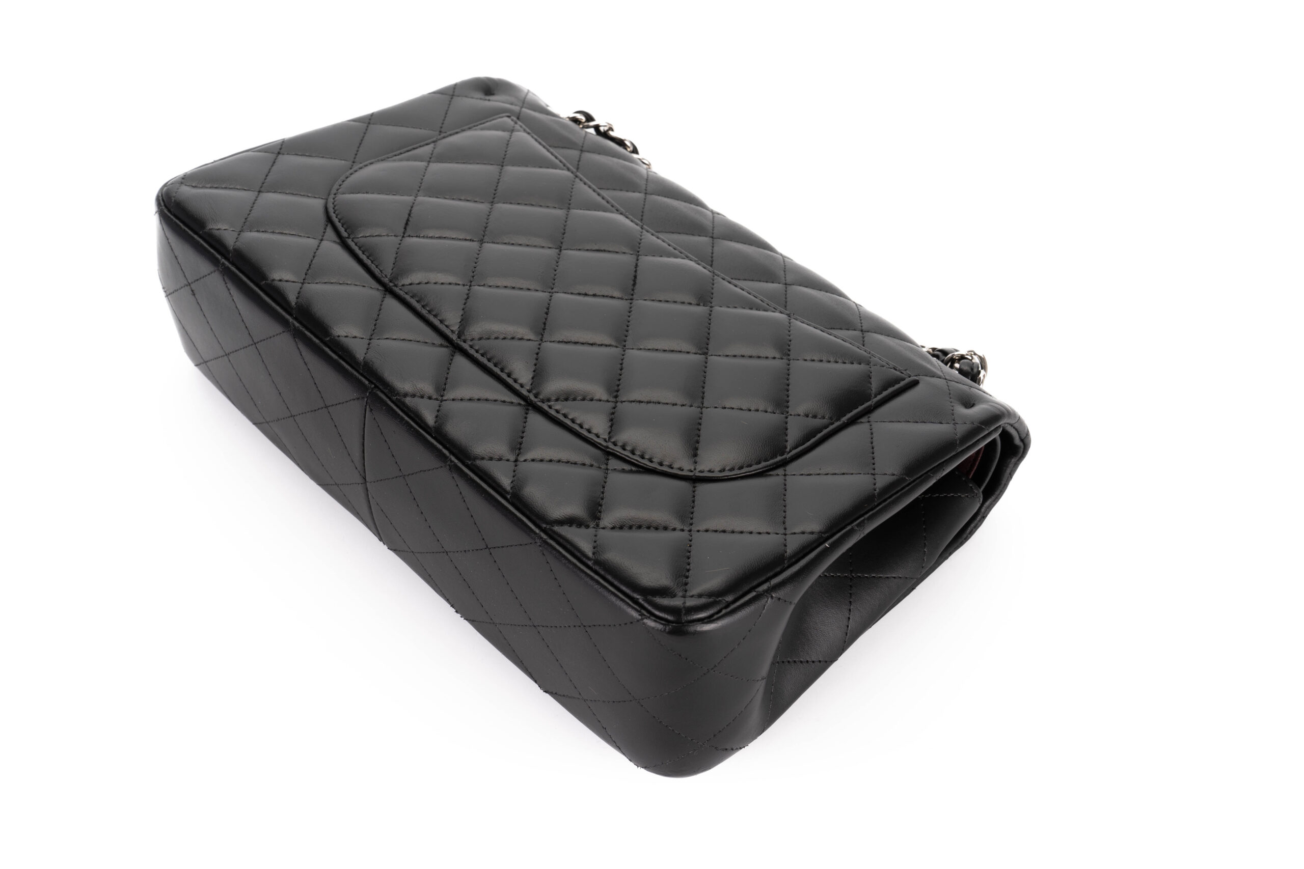 Chanel-Jumbo-Classic-Flap-Lmabskin-Black-Silver-Hardware-2012-14