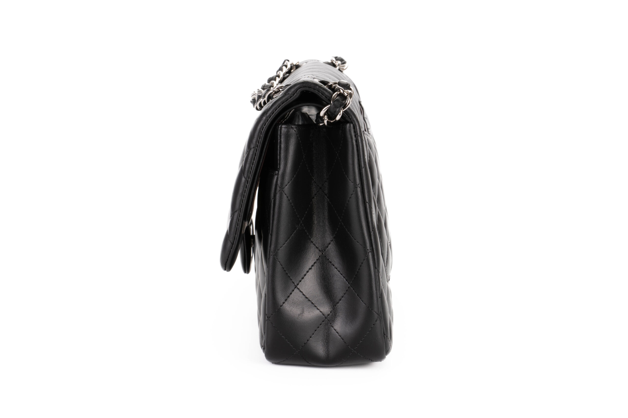 Chanel-Jumbo-Classic-Flap-Lmabskin-Black-Silver-Hardware-2012-15