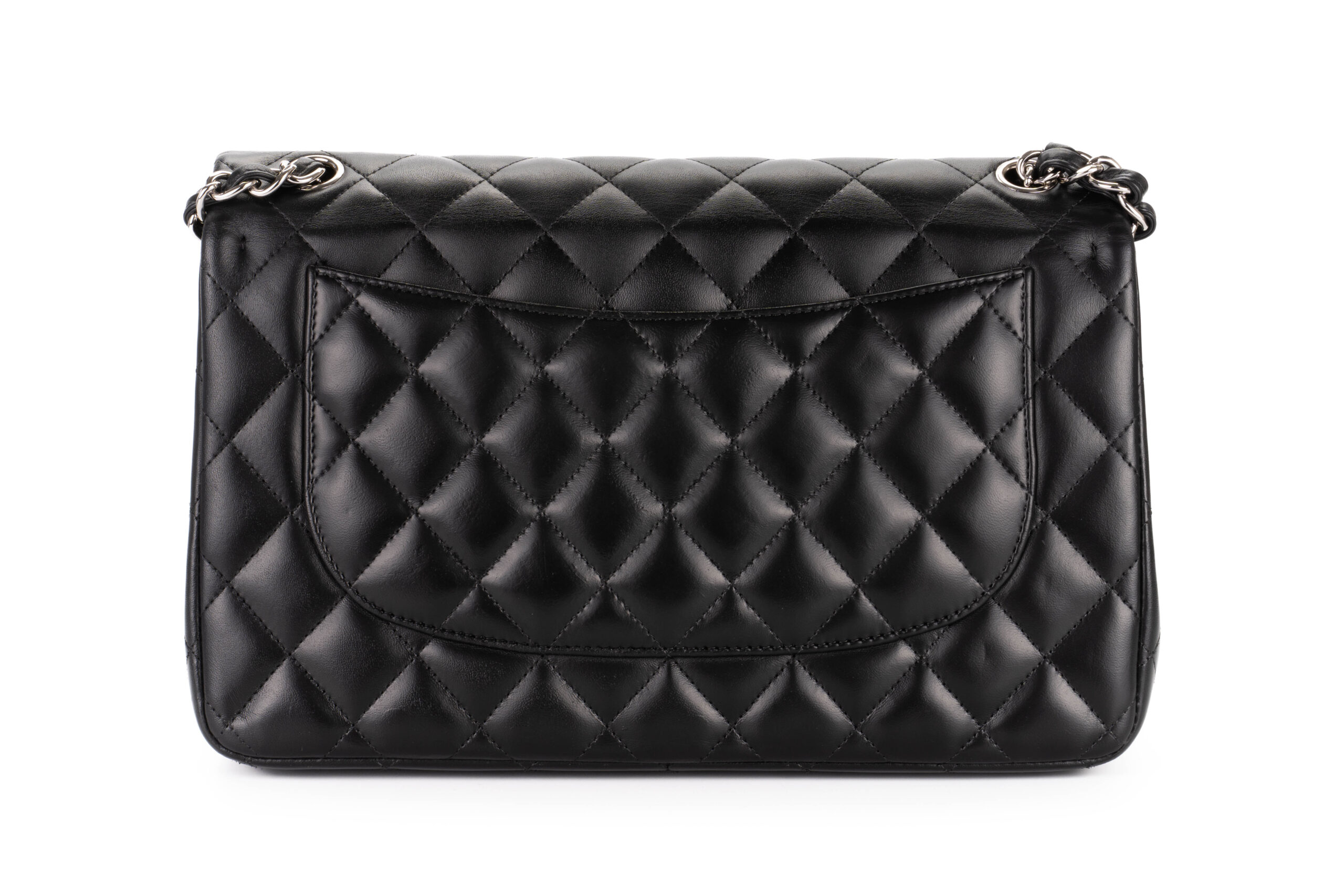 Chanel-Jumbo-Classic-Flap-Lmabskin-Black-Silver-Hardware-2012-3