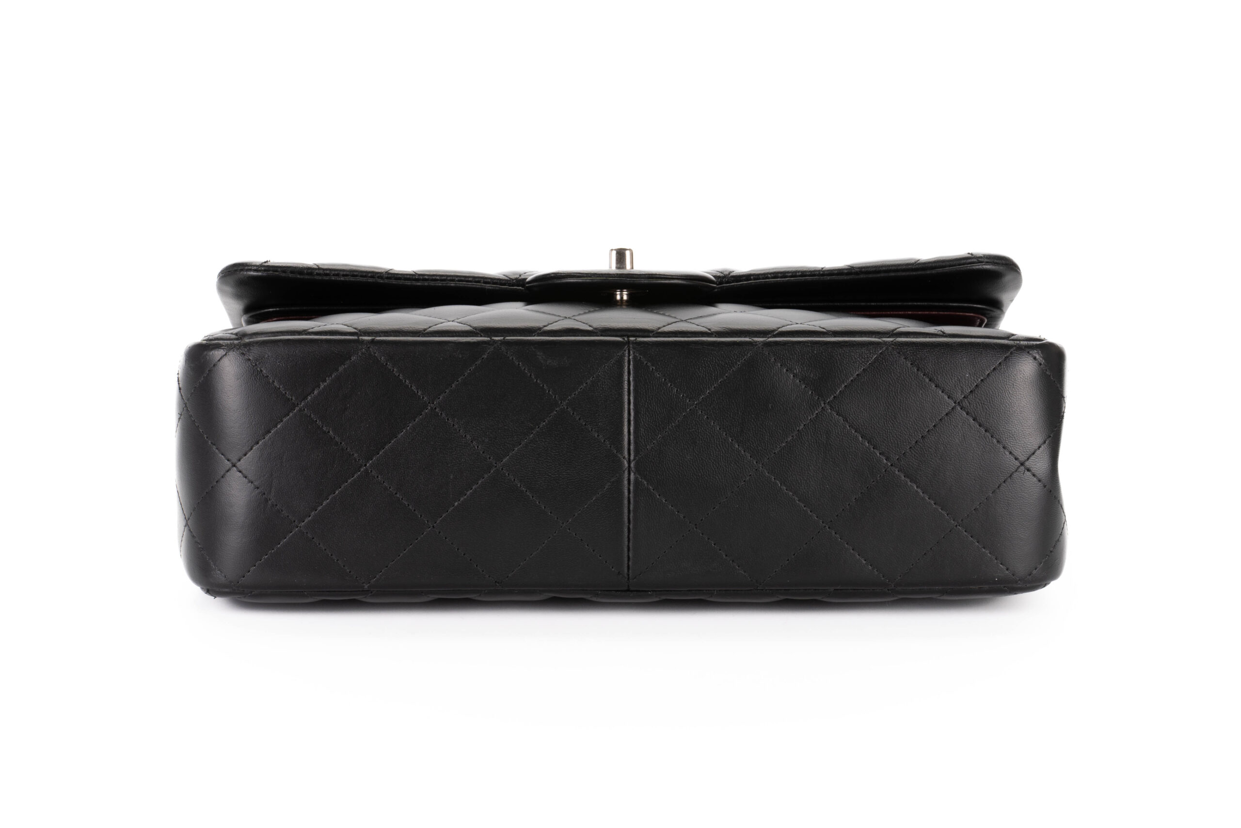 Chanel-Jumbo-Classic-Flap-Lmabskin-Black-Silver-Hardware-2012-5