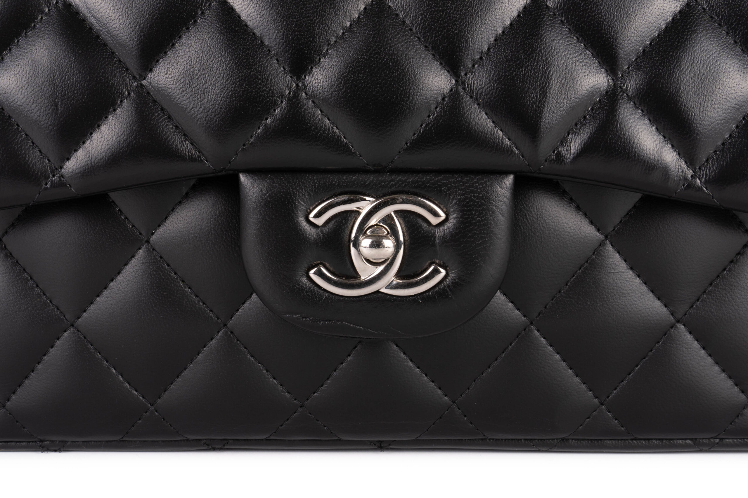 Chanel-Jumbo-Classic-Flap-Lmabskin-Black-Silver-Hardware-2012-6