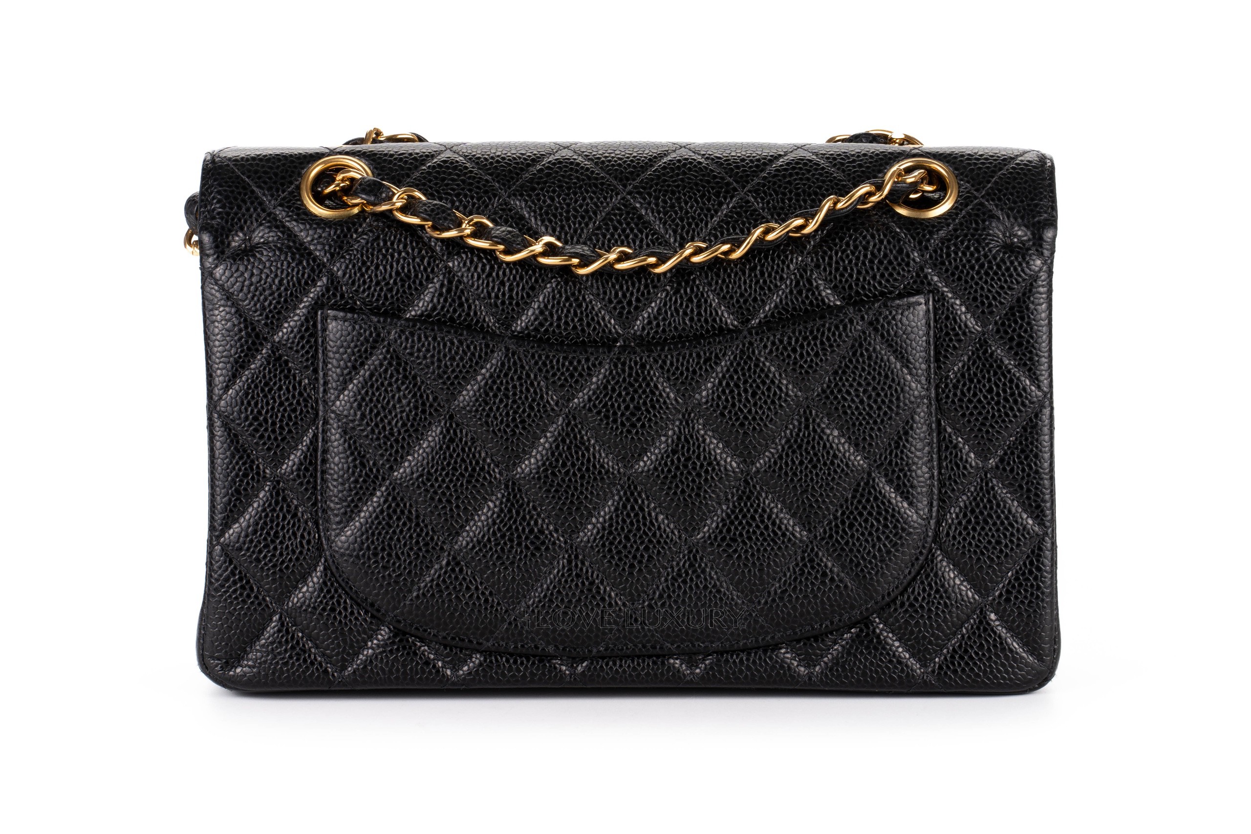 Chanel-Vintage-Small-Classic-Flap-Caviar-Gold-Hardware-3