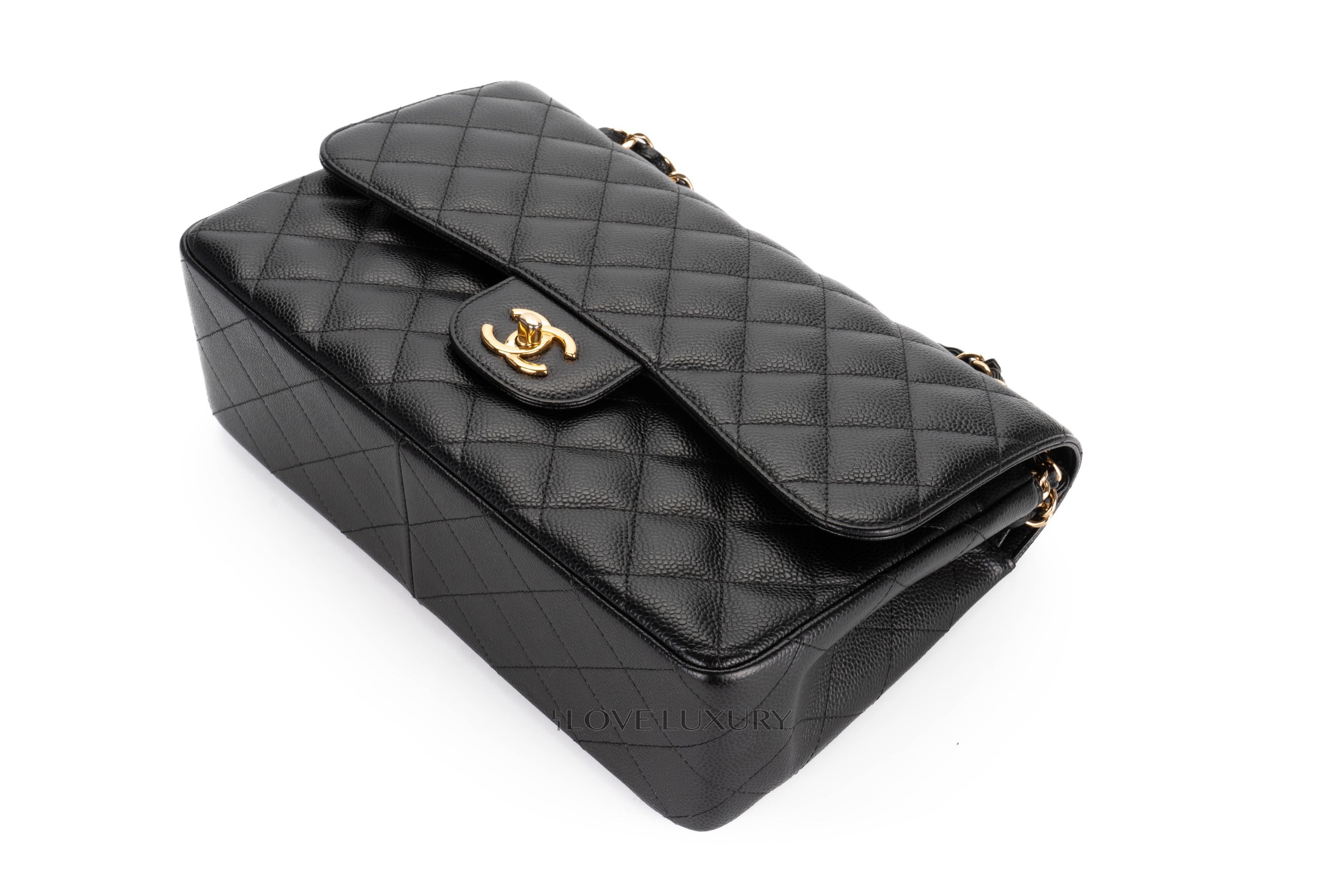 Chanel-Jumbo-Black-Classic-Flap-Caviar-Gold-Hardware-13