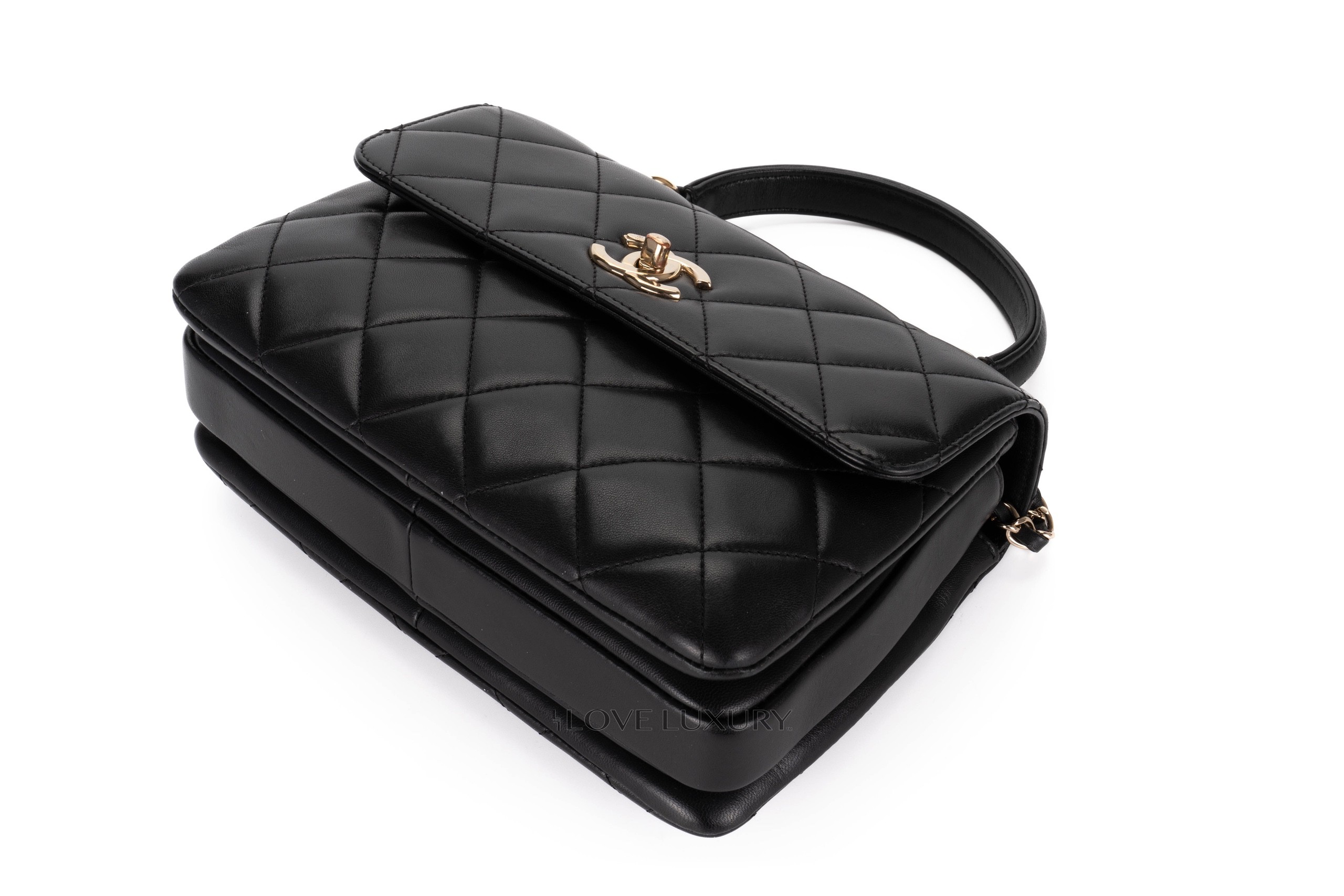 Chanel-Large-Trendy-CC-Black-Lambskin-Gold-hardware-14