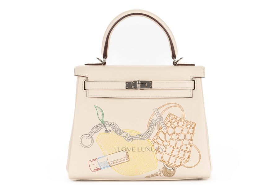 Hermes Birkin 25 Nata Swift Gold Hardware