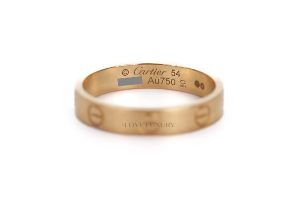 Cartier Slim Love Yellow Gold Ring Size 54 Luxury Shopping
