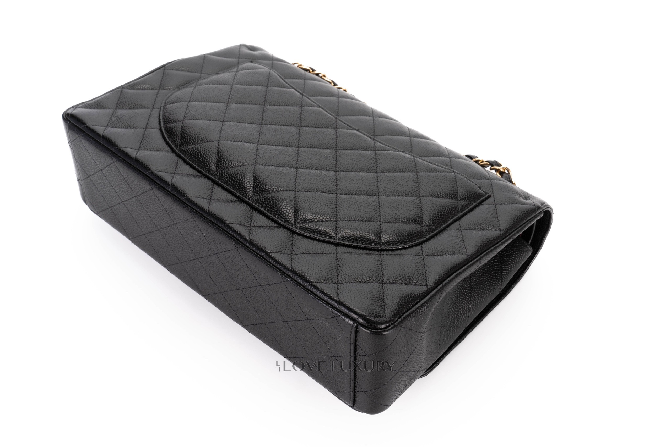 Chanel-Maxi-Classic-Flap-Caviar-Black-Gold-Hardware-17