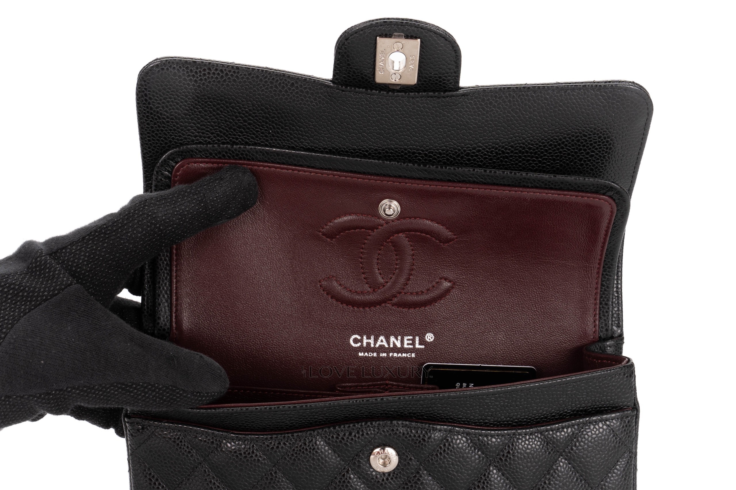 Chanel-Small-Classic-Flap-Black-Caviar-Silver-Hardware-2017-2018-10