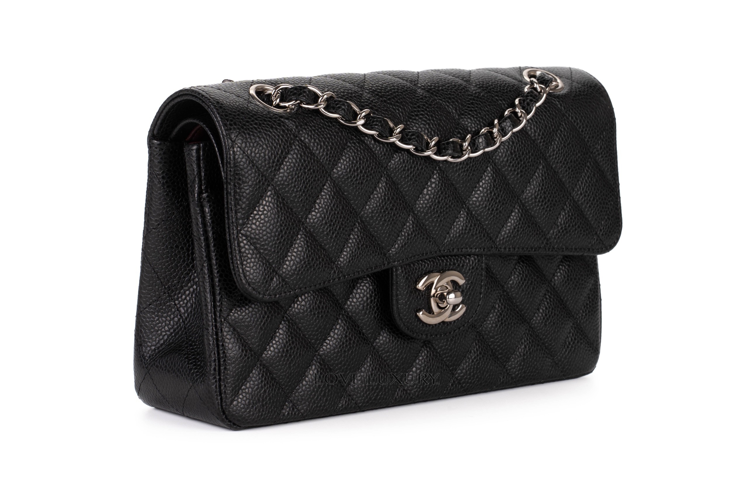 Chanel-Small-Classic-Flap-Black-Caviar-Silver-Hardware-2017-2018-2