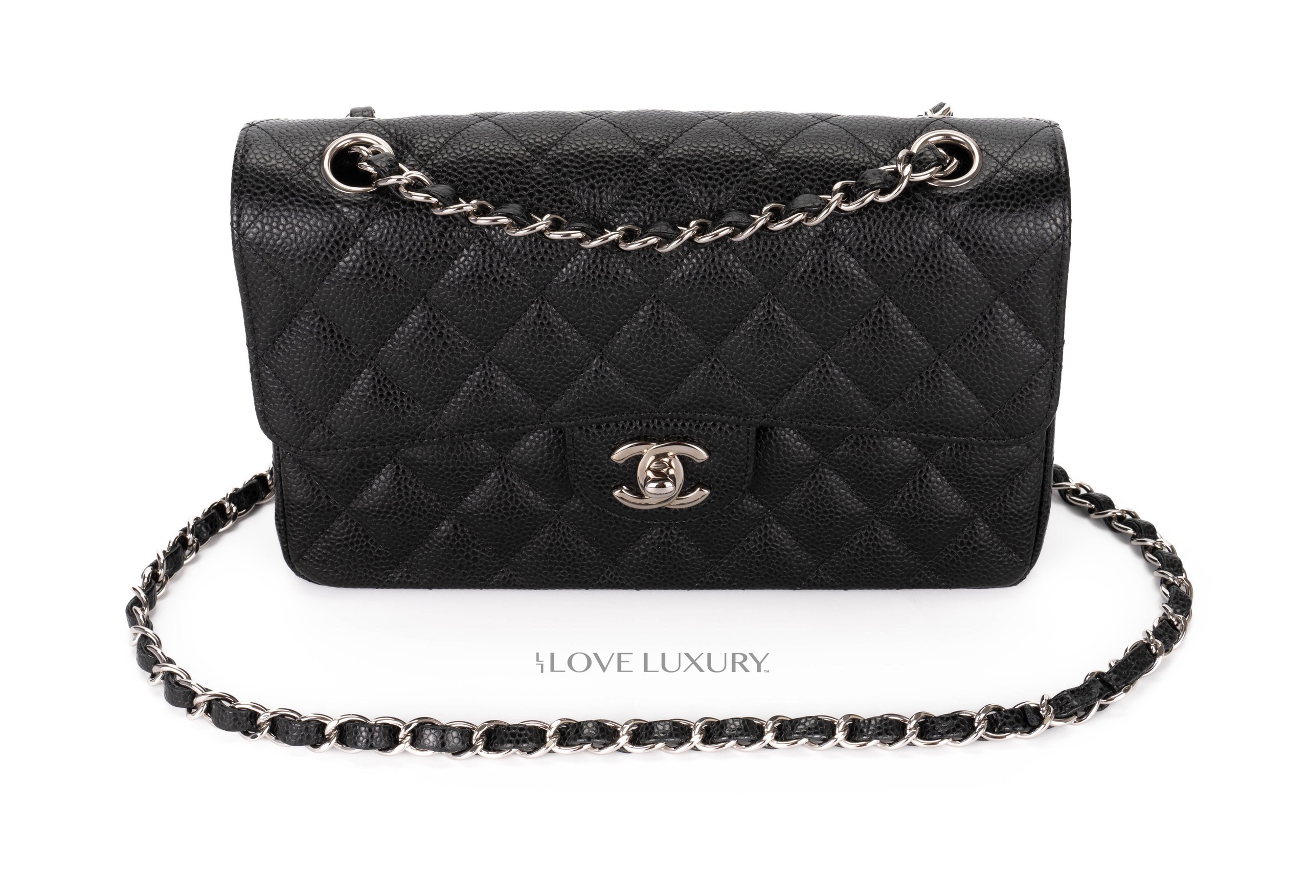 Chanel-Small-Classic-Flap-Black-Caviar-Silver-Hardware-2017-2018-8