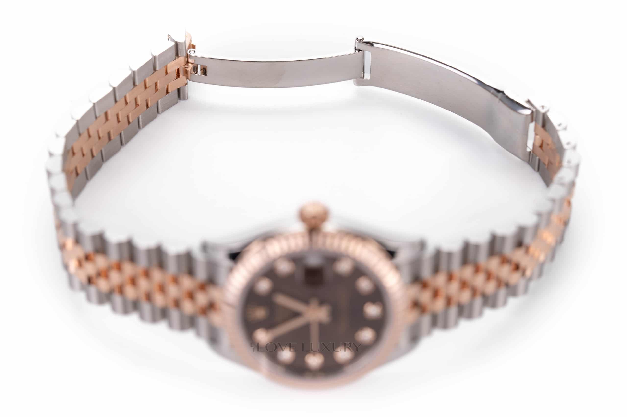 Rolex-datejust-rose-gold-and-steel-Brown-Diamond-Dial-8