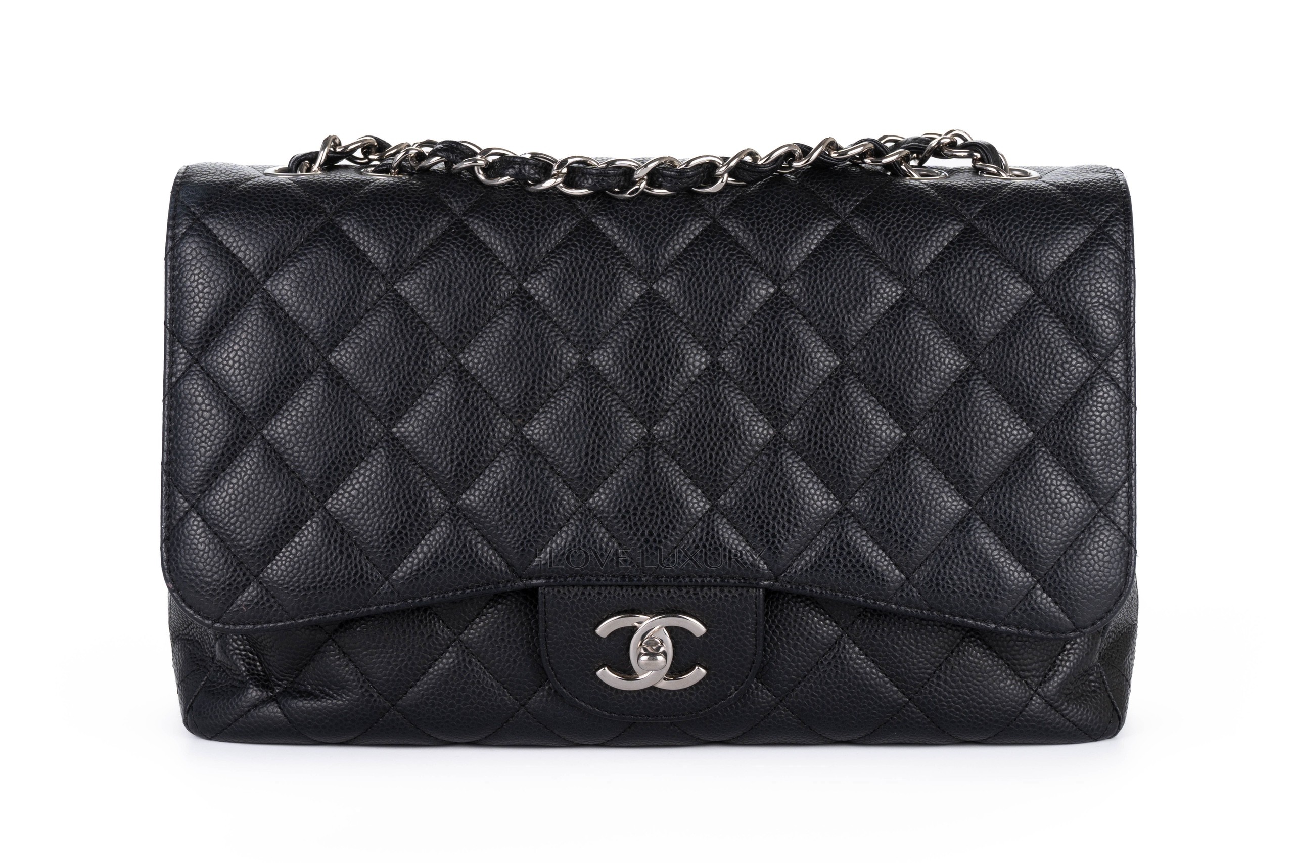 Chanel-Single-Flap-Caviar-Black-Silver-Hardware-1