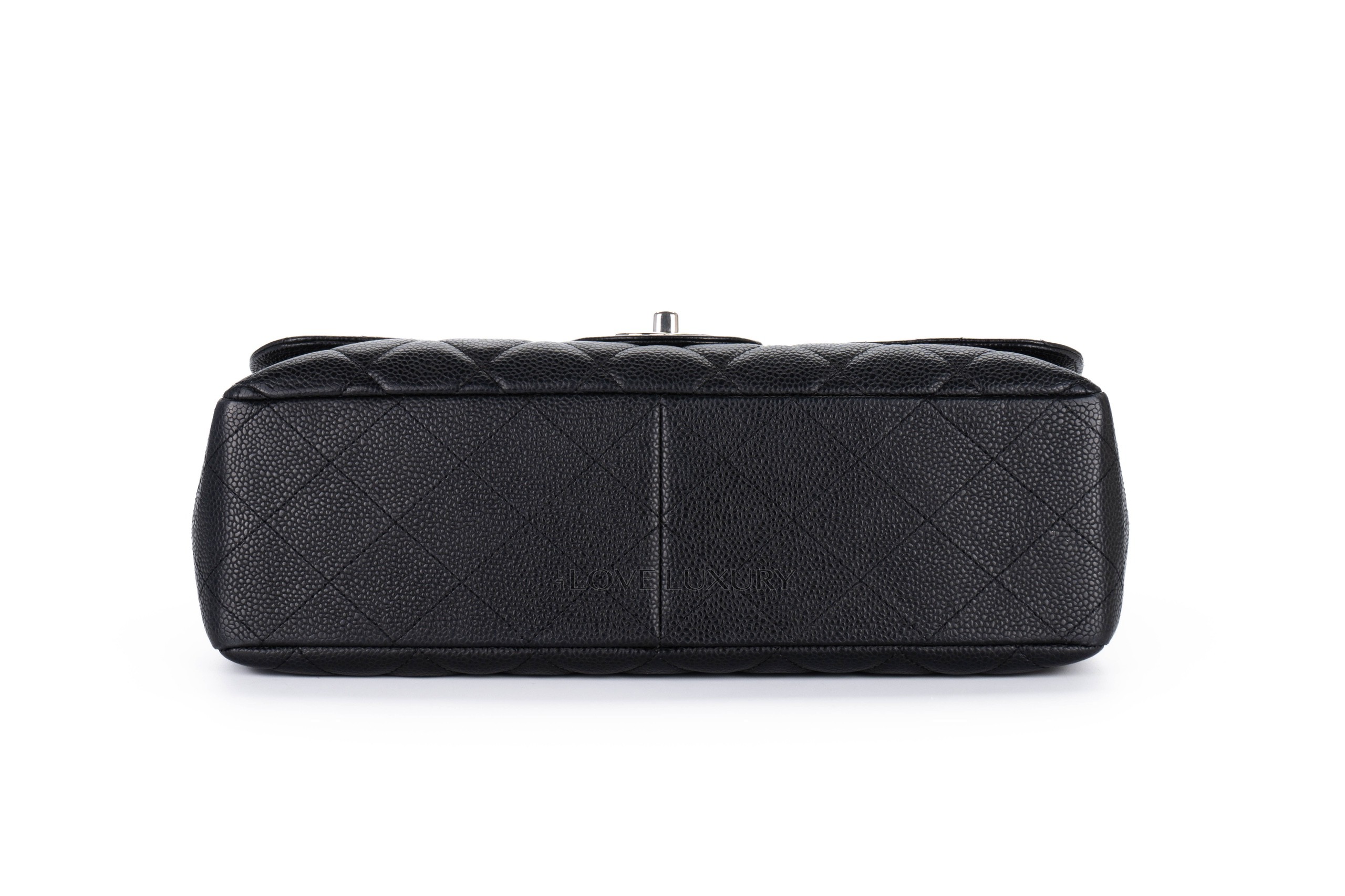 Chanel-Single-Flap-Caviar-Black-Silver-Hardware-6