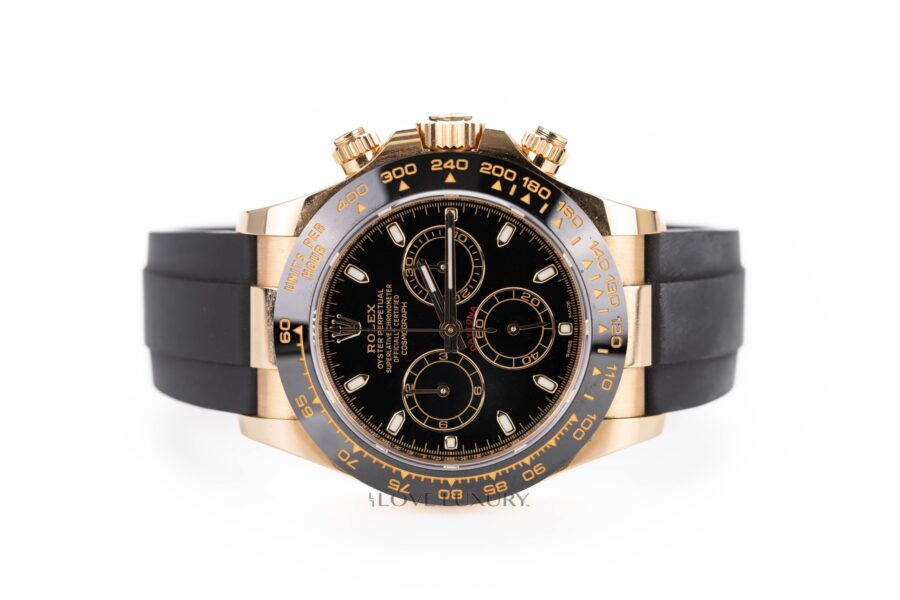 Rolex daytona best sale gold rubber