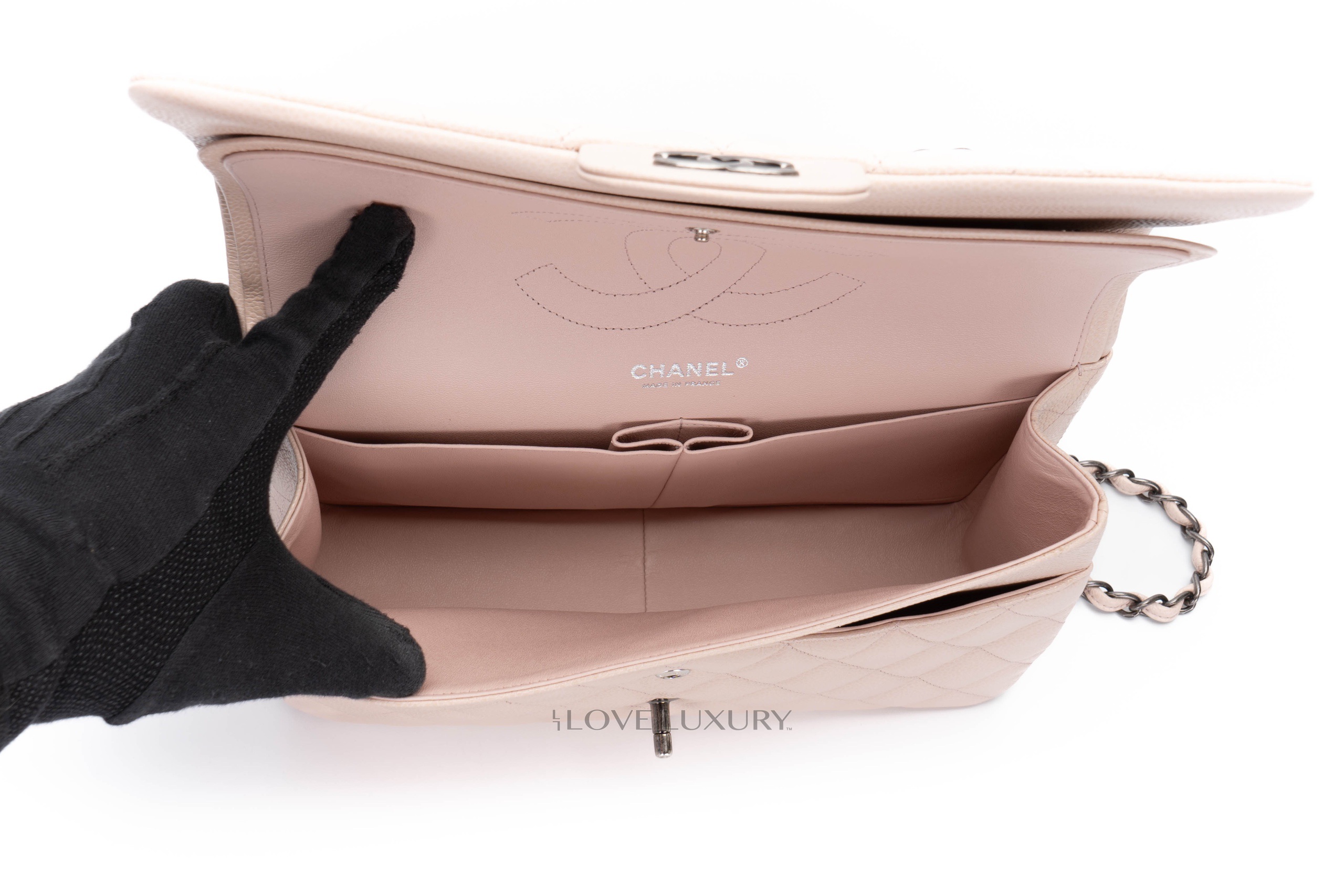 Chanel-Jumbo-Classic-Flap-Baby-Pink-Caviar-Silver-Hardware-2016-11