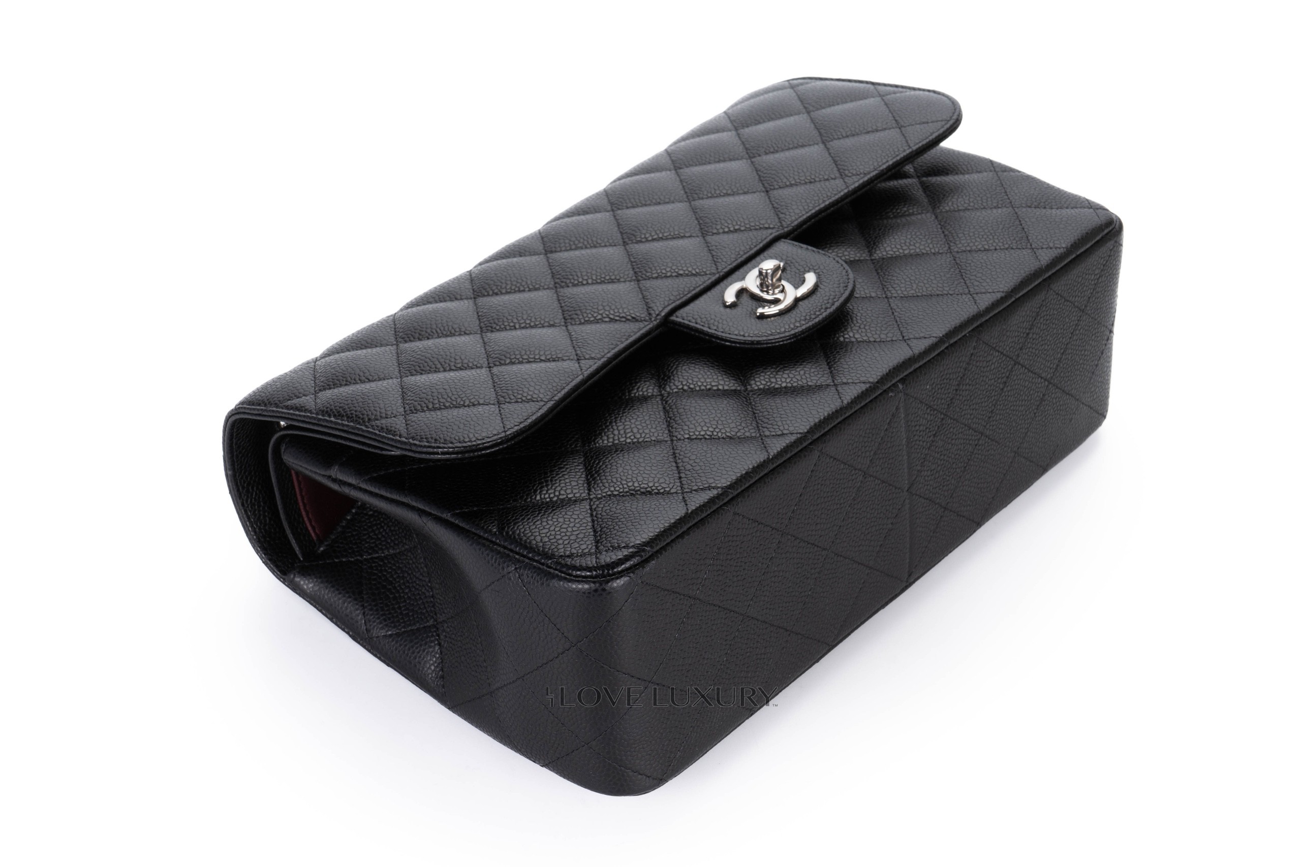 Chanel-Jumbo-Classic-Flap-Caviar-Black-Silver-Hardware-1499-12