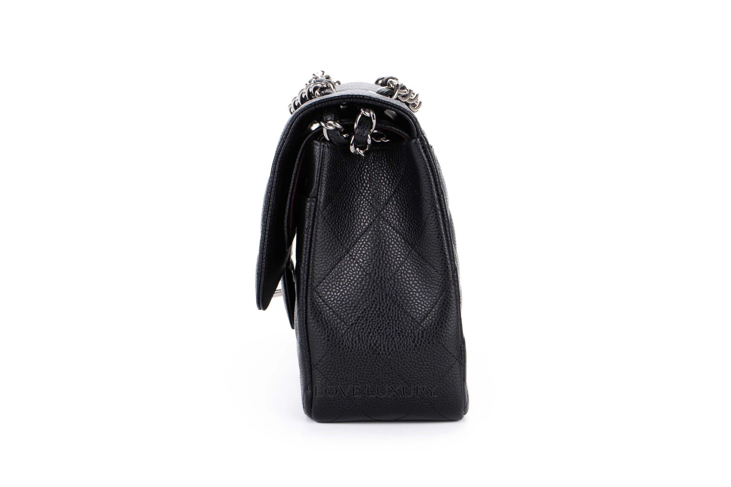 Chanel-Jumbo-Classic-Flap-Caviar-Black-Silver-Hardware-1499-4